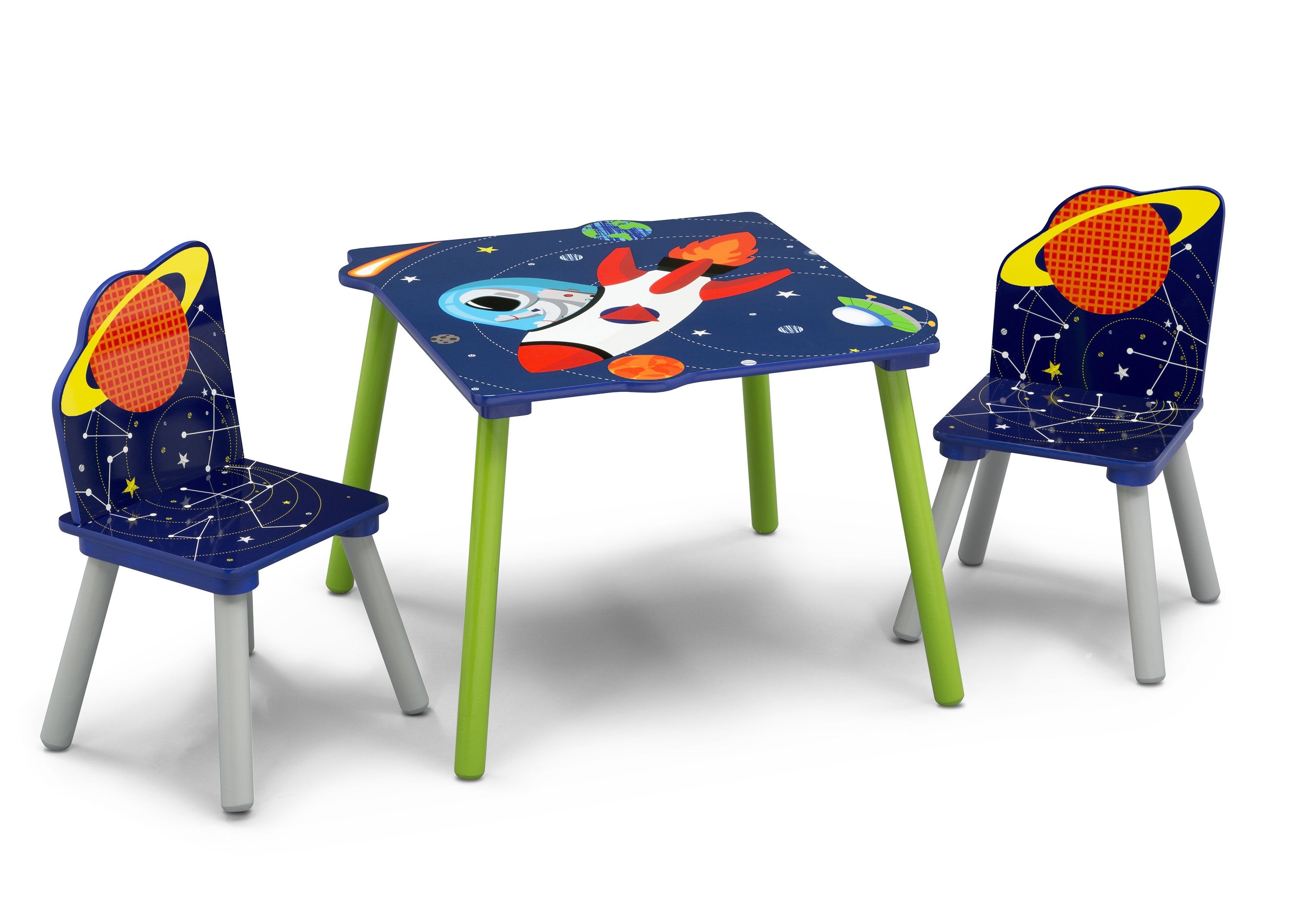 Space-Themed Astronaut Table and Chair Set for Kids - Durable & Safe Study & Play Furniture for Bedroom, Playroom, or Classroom