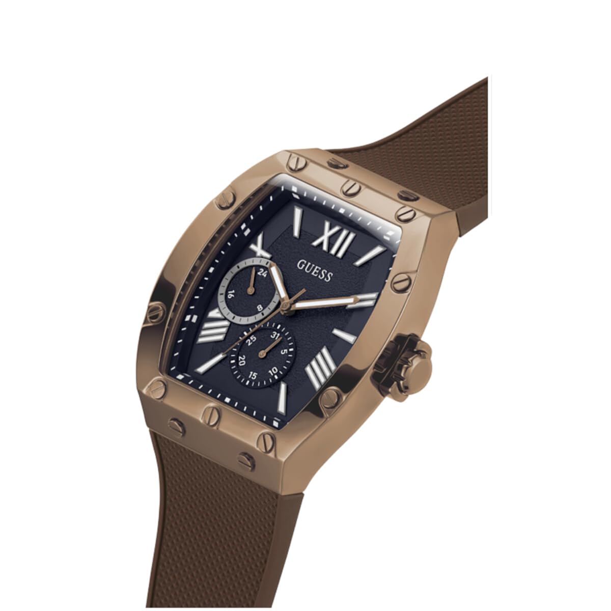 GUESS Men's 43mm Stainless Steel Chronograph Watch with Date Display - Water Resistant, Fashionable Dress & Casual Timepiece for Business, Office & Everyday Wear
