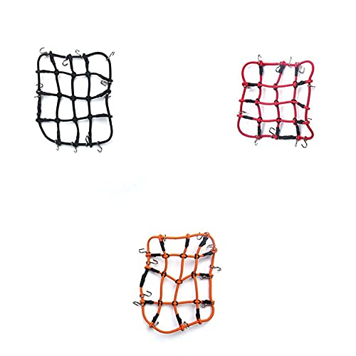 1/12 Scale RC Car Parts & Accessories - Elastic Luggage Net for MN D90 D99 MS Models (Black) | Perfect for Off-Road Adventures & RC Car Storage