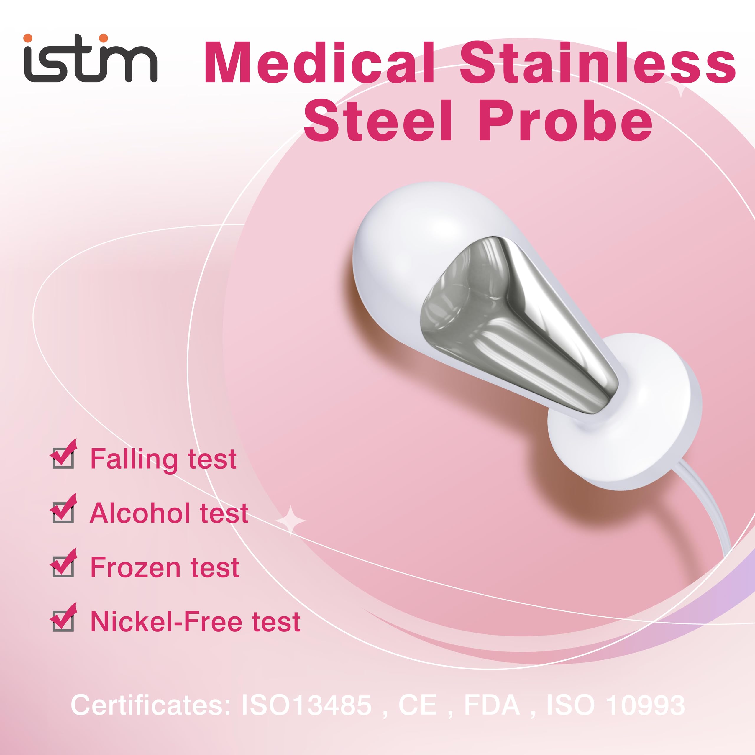 iStim V2 Kegel Exerciser for Women - Pelvic Floor Trainer with EMS Technology for Bladder Control & Incontinence Relief - Includes Probe for Effective Muscle Stimulation - Perfect for Postpartum Recovery & Women's Wellness