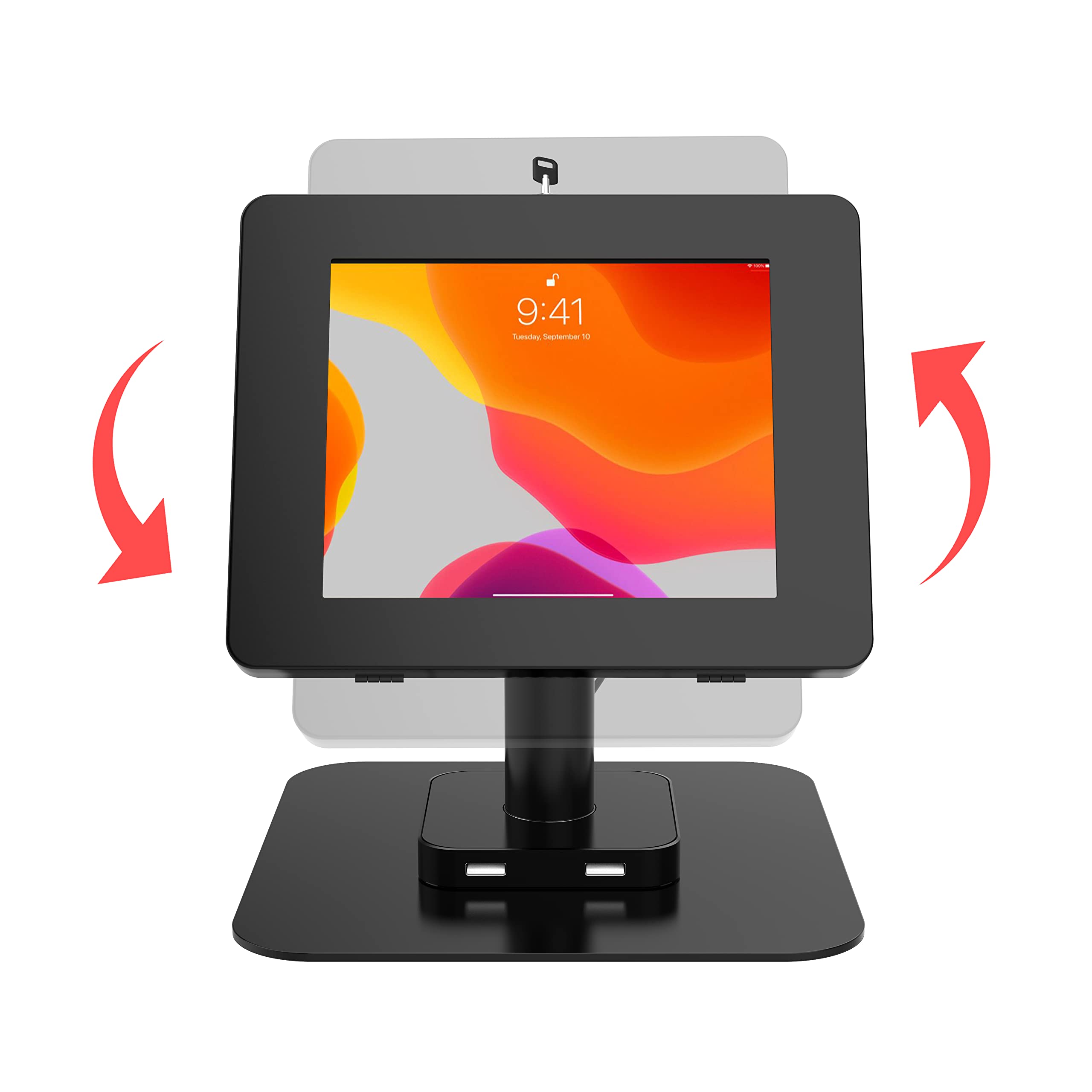 Best Tablet Desk Mount Holder for iPad 7th/8th/9th Gen, iPad Pro, iPad Air 2/3 - Adjustable Stand for Home Office, Kitchen, Bedroom & Study - Perfect for Video Calls, Recipes & Hands-Free Viewing