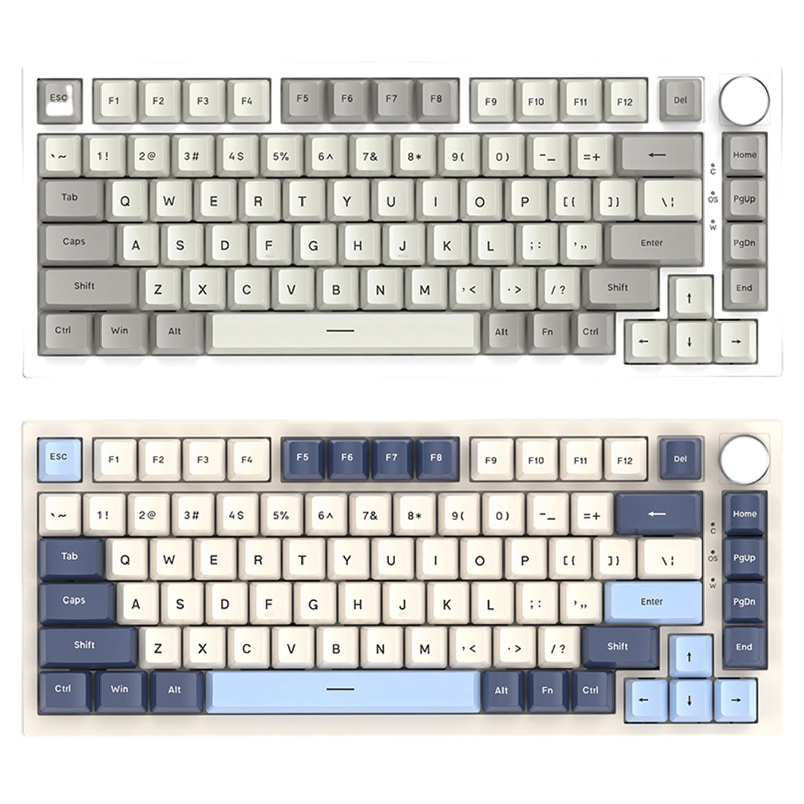 Xbiez 82-Key RGB Backlit Gaming Mechanical Keyboard - Programmable, Lightweight & Compact for PC, Laptop, Office - Perfect for Gaming, Typing & Workspace Efficiency