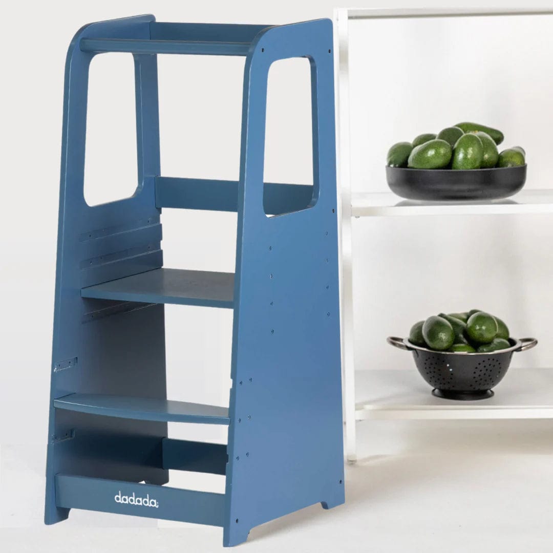Montessori Toddler Tower - Adjustable Wooden Learning Step Stool for Kids - Safe & Sturdy Kitchen Helper for Toddlers - Perfect for Baking, Cooking & Playtime Activities