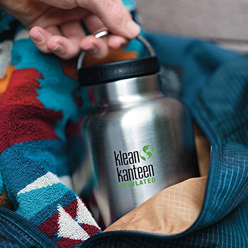 Klean Kanteen TK Wide Insulated Stainless Steel Water Bottle with Loop Cap - Perfect for Hiking, Camping, Gym & Outdoor Adventures
