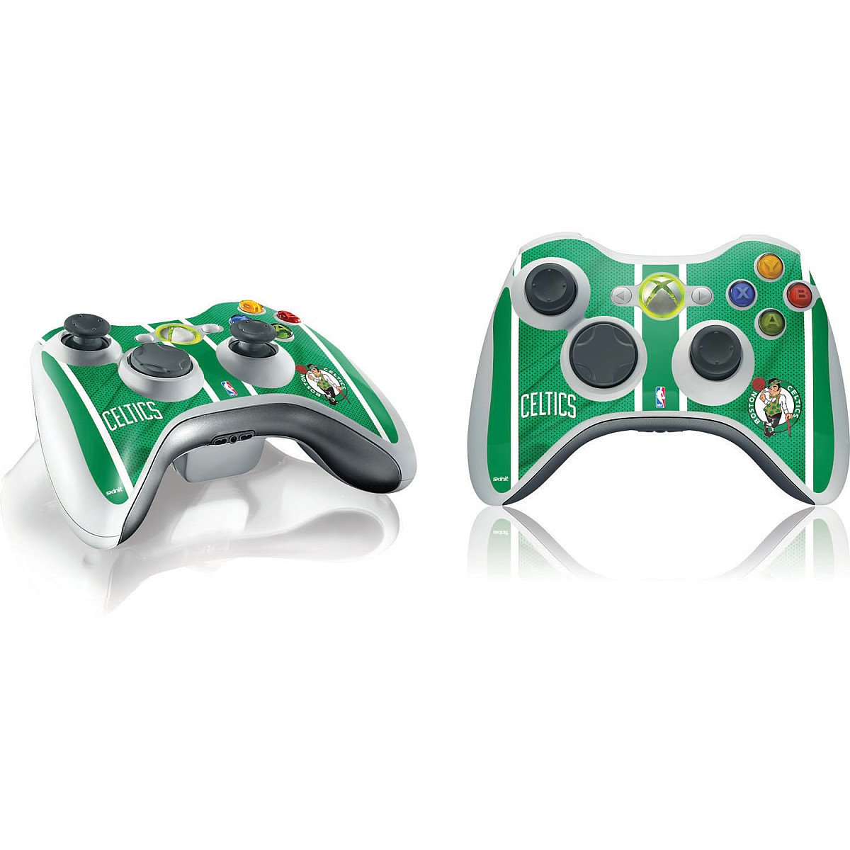 Officially Licensed NBA Boston Celtics Gaming Skin Decal for Xbox 360 Wireless Controller - Durable Vinyl Sticker for Gamers & Sports Fans - Perfect for Customizing Your Controller & Showing Team Spirit