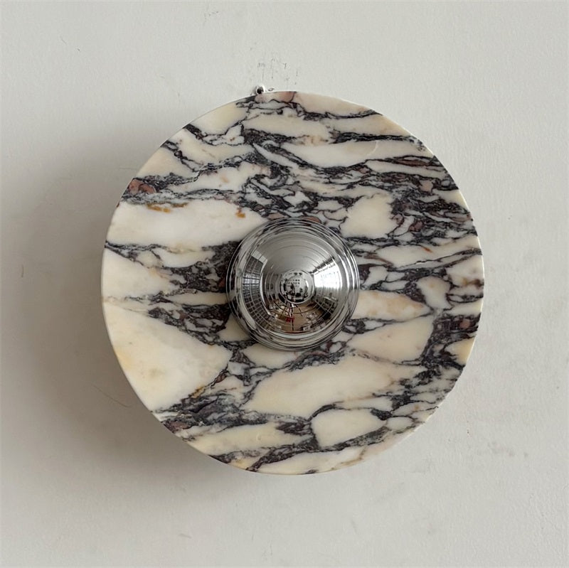 Calacatta Marble Wall Sconce Light - Modern Gold Finish Bathroom Vanity Lighting for Bedroom, Hallway & Living Room Decor