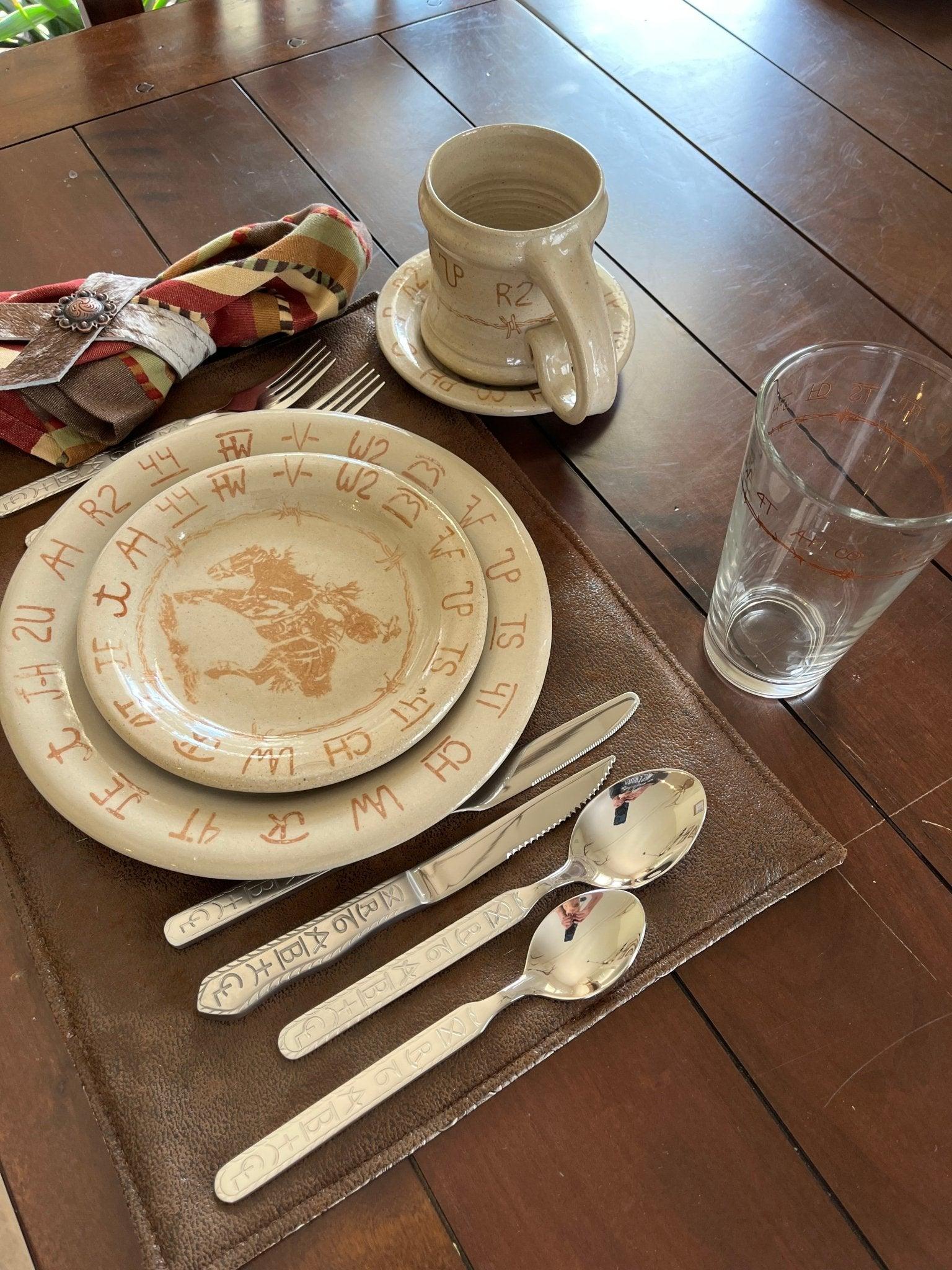 Blue Mountain Brands 10-Inch Saucer & Bread Plate Set - Elegant Porcelain Appetizer Plates for Desserts, Snacks, and Cheese - Perfect for Tea Parties, Brunch, and Entertaining Guests