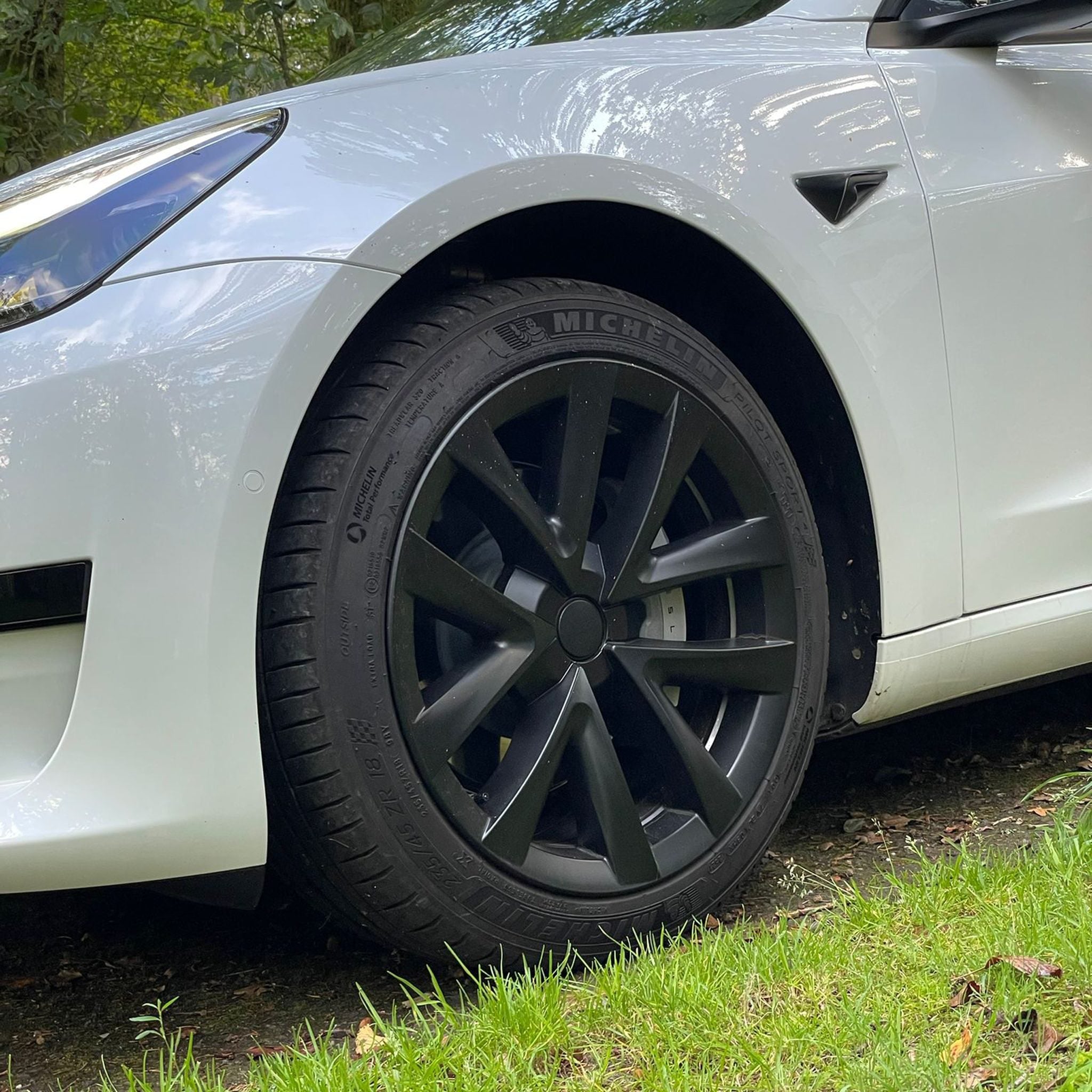 1 Pcs Spider Web Design Wheel Cover for Tesla Model 3 18