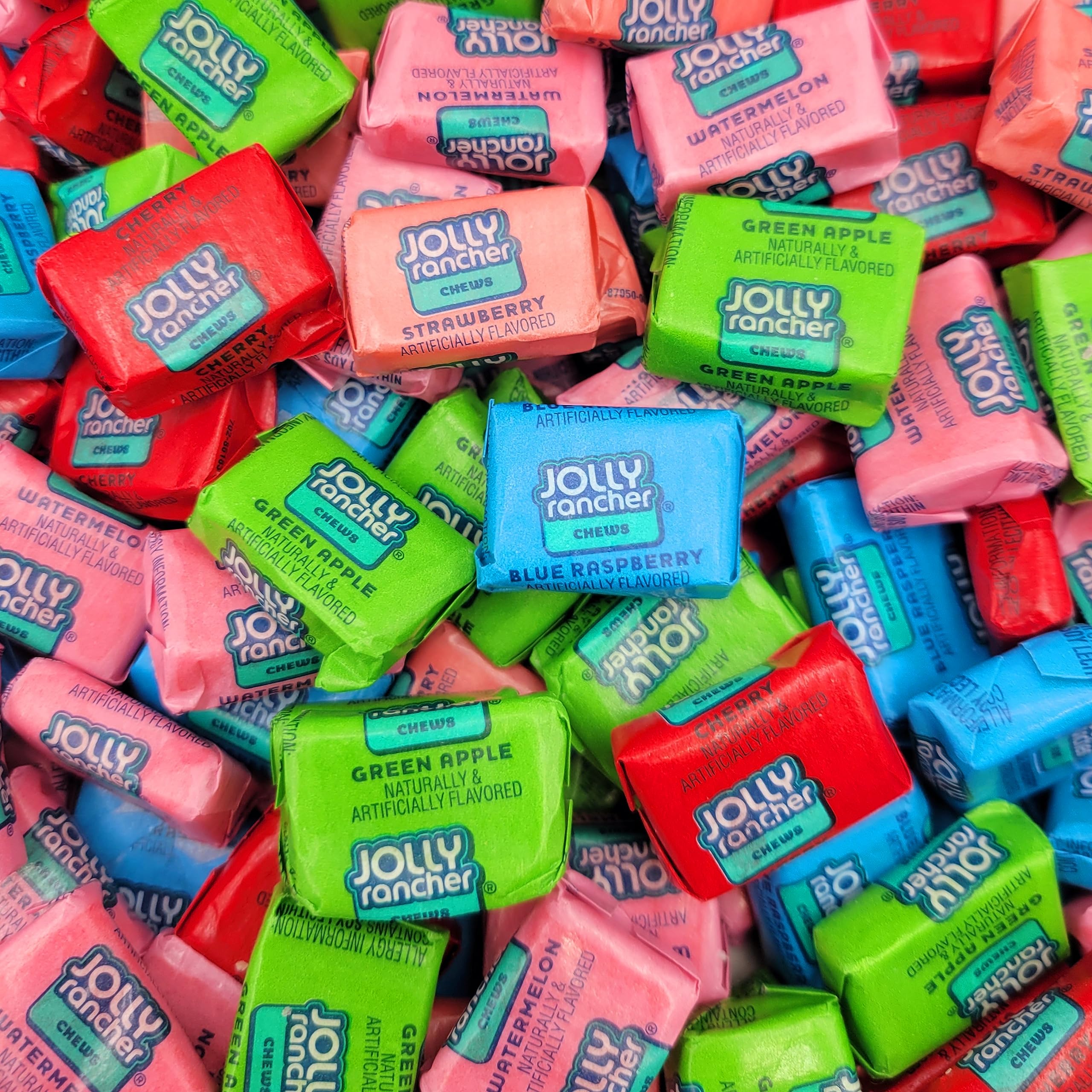 JollyRancher Original Assorted Fruit Flavored Chewy Candy - 199 Count Bulk Pack - Individually Wrapped for Freshness - Perfect for Halloween, Parties, Office Snacks & Road Trips
