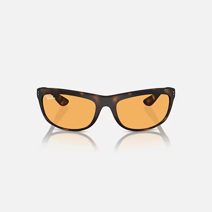 Ray Ban Balorama Sunglasses - Matte Havana Frame with Polarized Lenses for UV Protection | Perfect for Driving, Beach & Outdoor Activities