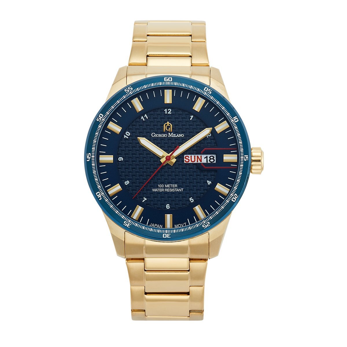 Giorgio Milano 'Atrani' Men's Chronograph Watch - Luxury Analog Japanese Quartz Watch with Day & Date Display - Water Resistant Stainless Steel Watch (48mm Case) - Perfect for Business, Formal Events & Everyday Wear