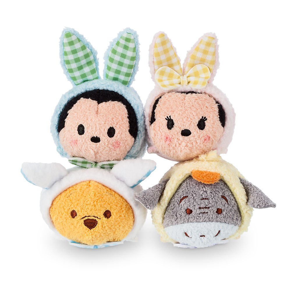 Disney Tsum Tsum Plush Mini Easter Basket Set - Cute Stuffed Animal Toy Collection for Kids, Easter Gift Basket with Adorable Characters, Perfect for Easter Celebrations, Birthday Parties and Home Decor