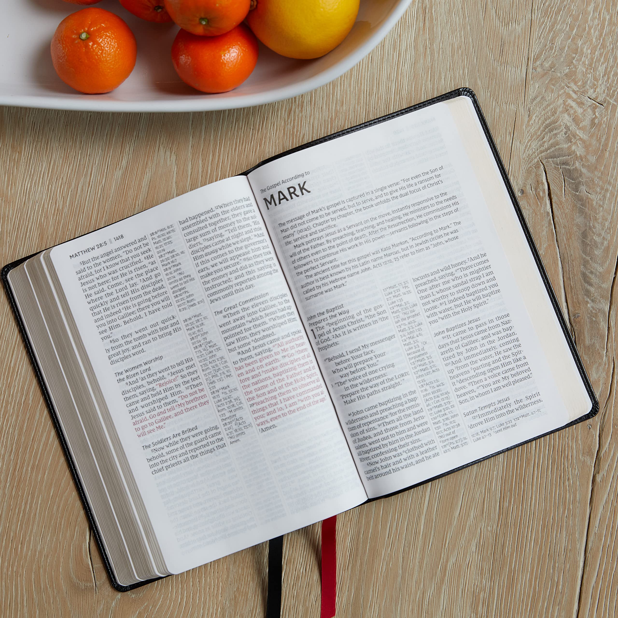 NKJV Giant Print Bible - Blue Leathersoft, Red Letter, Comfort Print for Easy Reading & Study