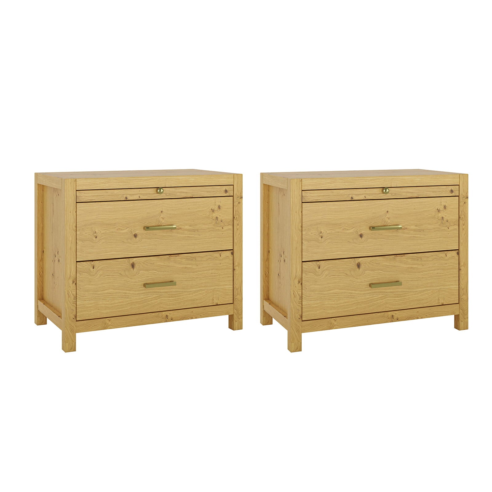 Galatea Simplicity Nightstand with Extendable Tray - Modern Bedside Table with Optional Storage Tray for Bedroom, Living Room or Office Use