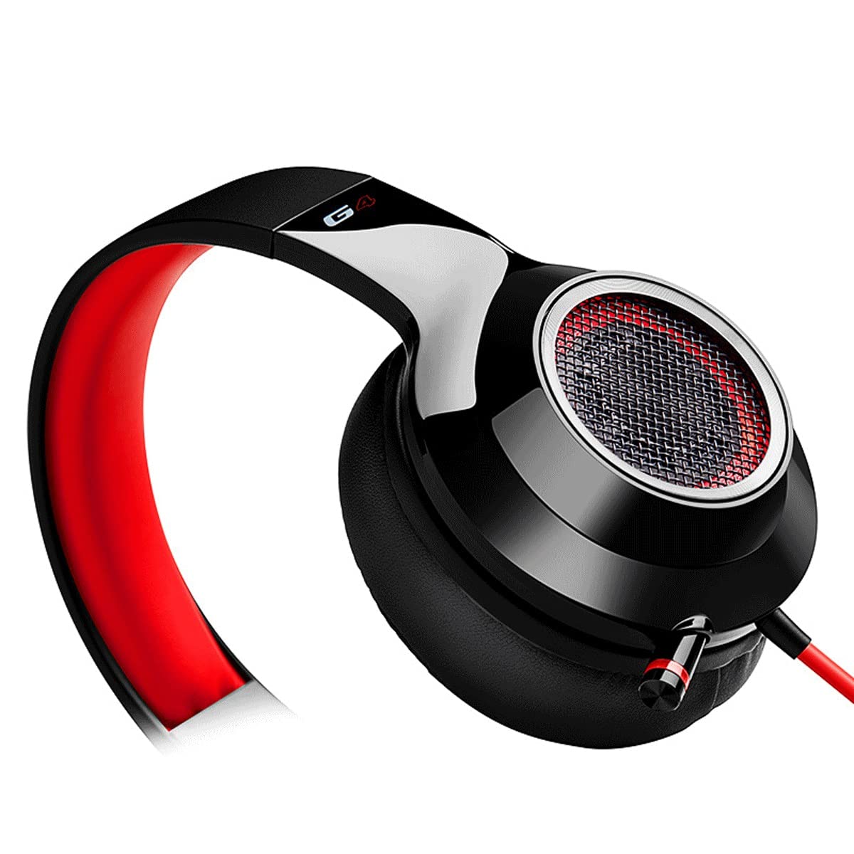 7.1 Virtual Surround Sound Gaming Headset with Microphone - Over Ear Headphones with Soft Memory Earmuffs & Stylish LED Lights for PC, PS4, Xbox - Perfect for Competitive Gaming & Streaming