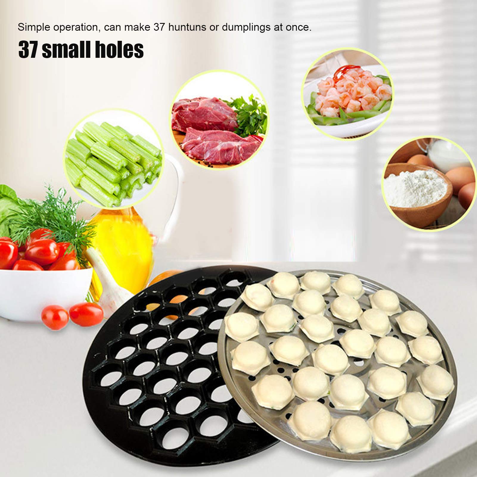37-Hole Ravioli Maker Dumpling Mold - Aluminum Alloy Pelmeni Maker for Homemade Pasta, Dumplings & Baking | Perfect for Home Kitchen, Italian Cooking & Family Meal Prep