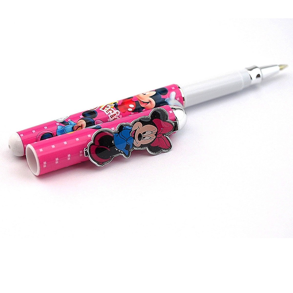 Disney Minnie Mouse Gel Pens Set of 2 - Cute Cartoon Character Writing Pens for School, Office & Gift Giving - Perfect for Note Taking, Journaling & Disney Fans Collection