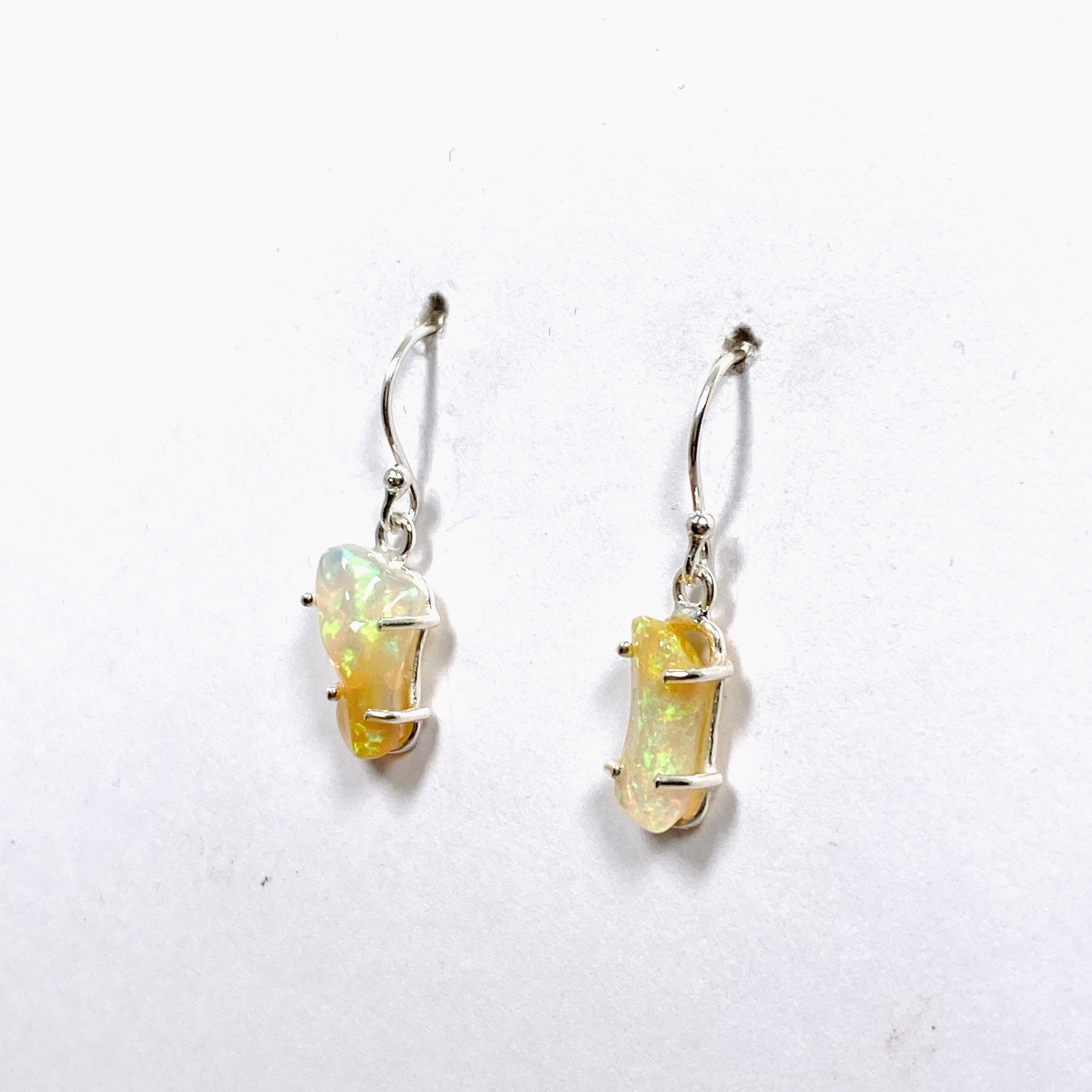 Ethiopian Opal Crystal Earrings KEGJ1532 - Genuine Opal Jewelry for Women, Dangle Earrings for Party & Wedding, Elegant Gift for Her