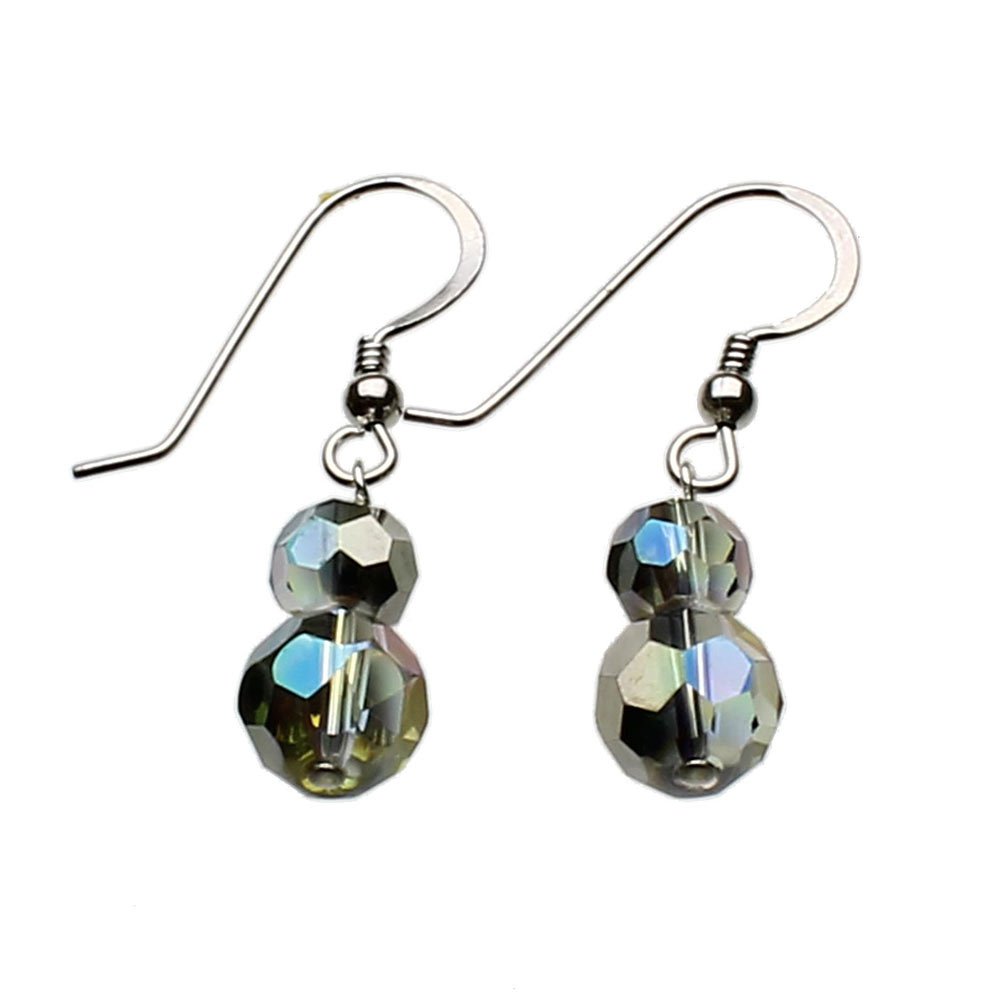 Joyful Creations Simulated Pearl Rubber Cord Necklace & Earrings Set - 18 Inch Fashion Jewelry for Women, Perfect for Weddings, Parties and Everyday Wear