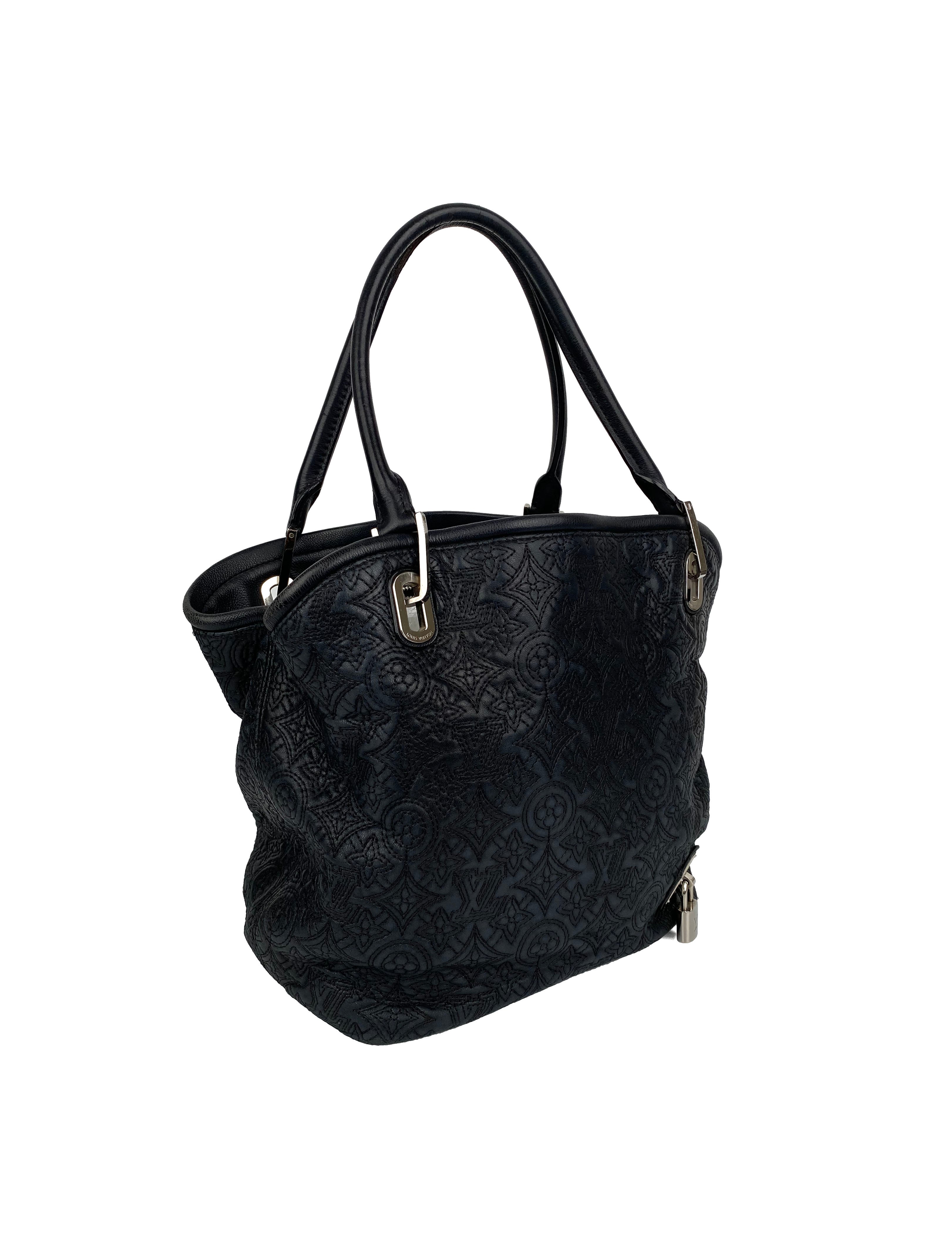Authentic Louis Vuitton Black Antheia Hobo PM Handbag - Luxury Leather Shoulder Bag for Women | Perfect for Work, Travel & Evening Events