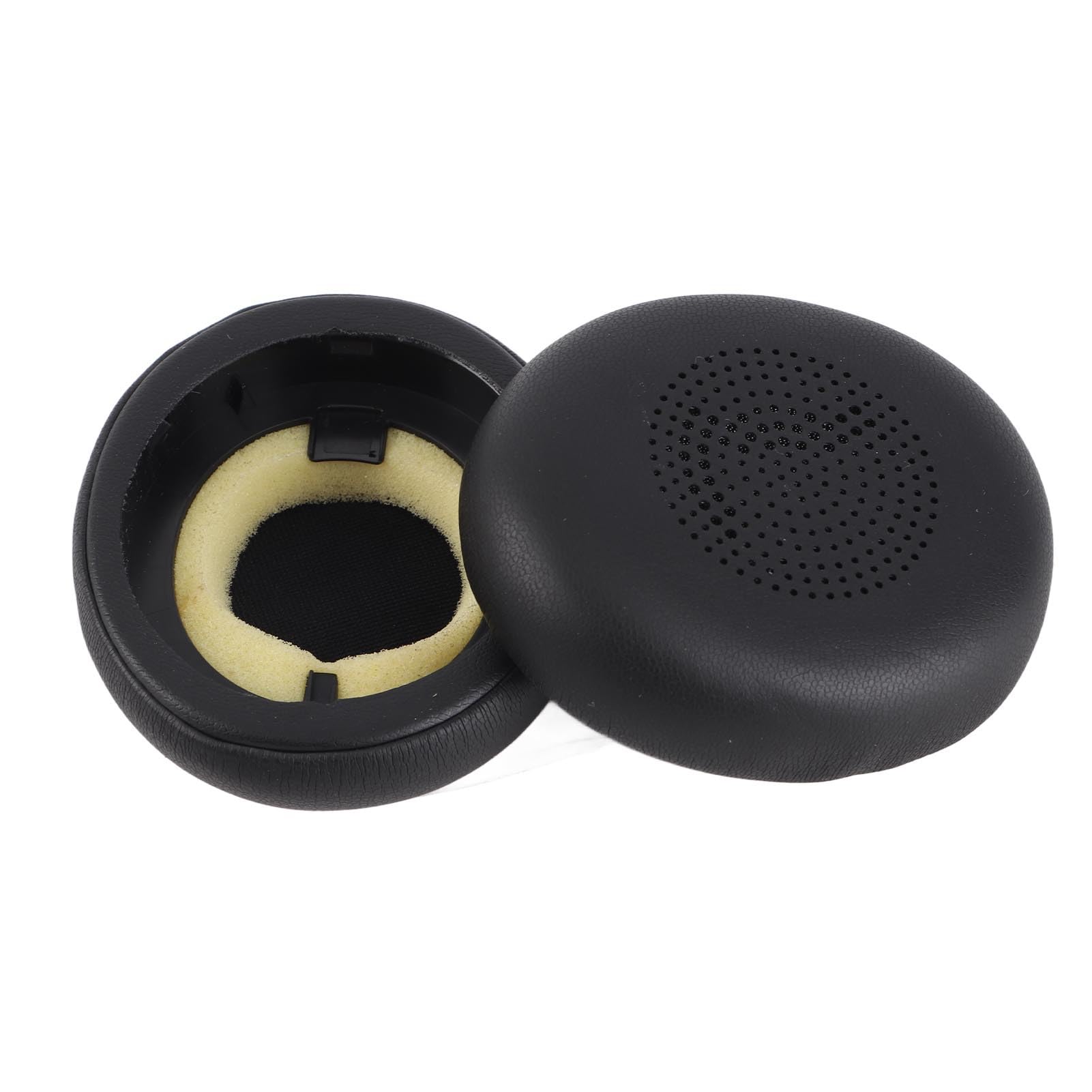 Premium Replacement Earpads for Jabra Elite 45h & Evolve2 65 (65MS/65UC USB) - Professional Protein Leather Ear Cushions (1 Pair, Black) - Perfect for Office, Call Centers & Remote Work