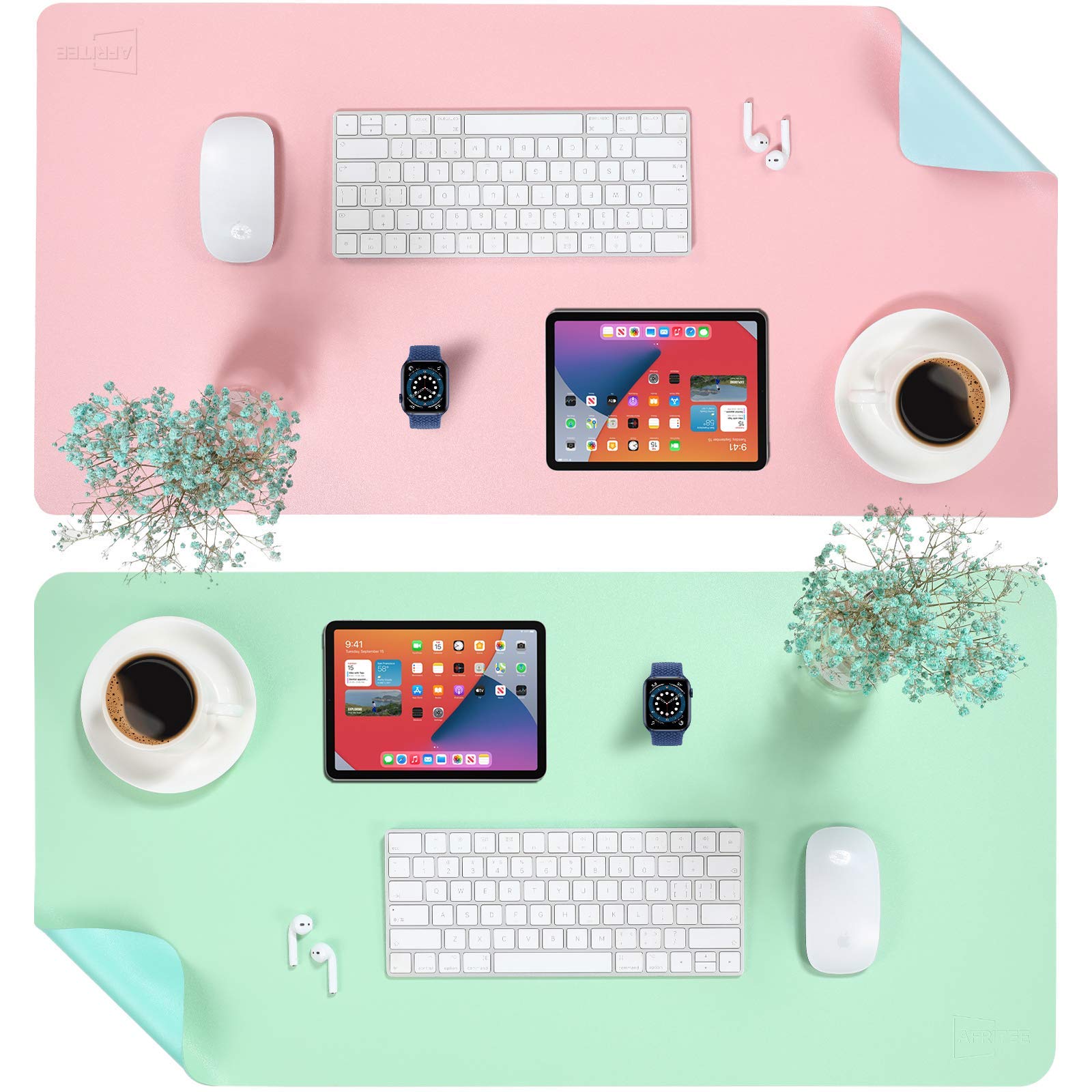 AFRITEE Large Desk Pad Protector Mat - 31.5