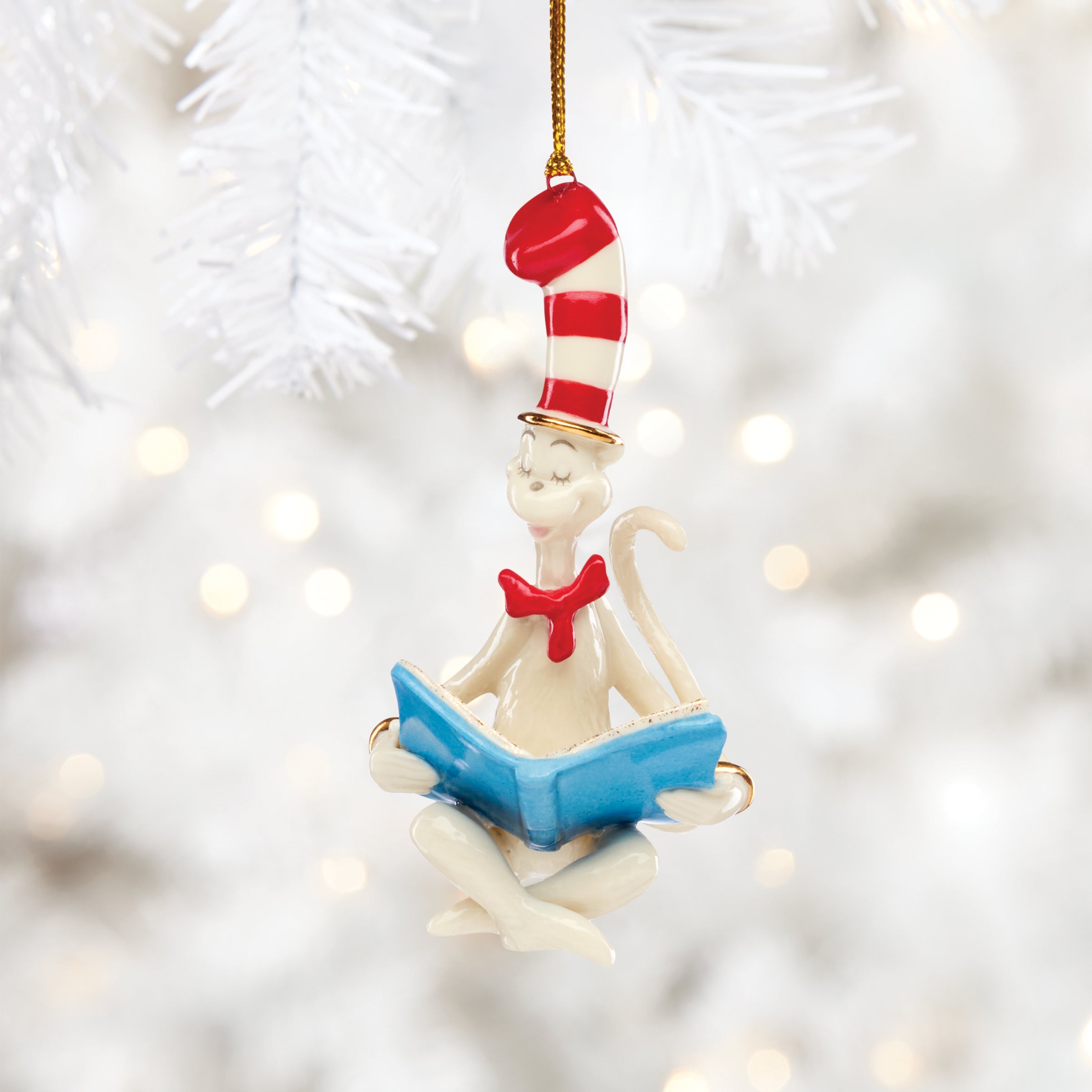 Dr. Seuss The Cat in The Hat Christmas Ornament - Fun Holiday Decor for Tree, Gift, or Party