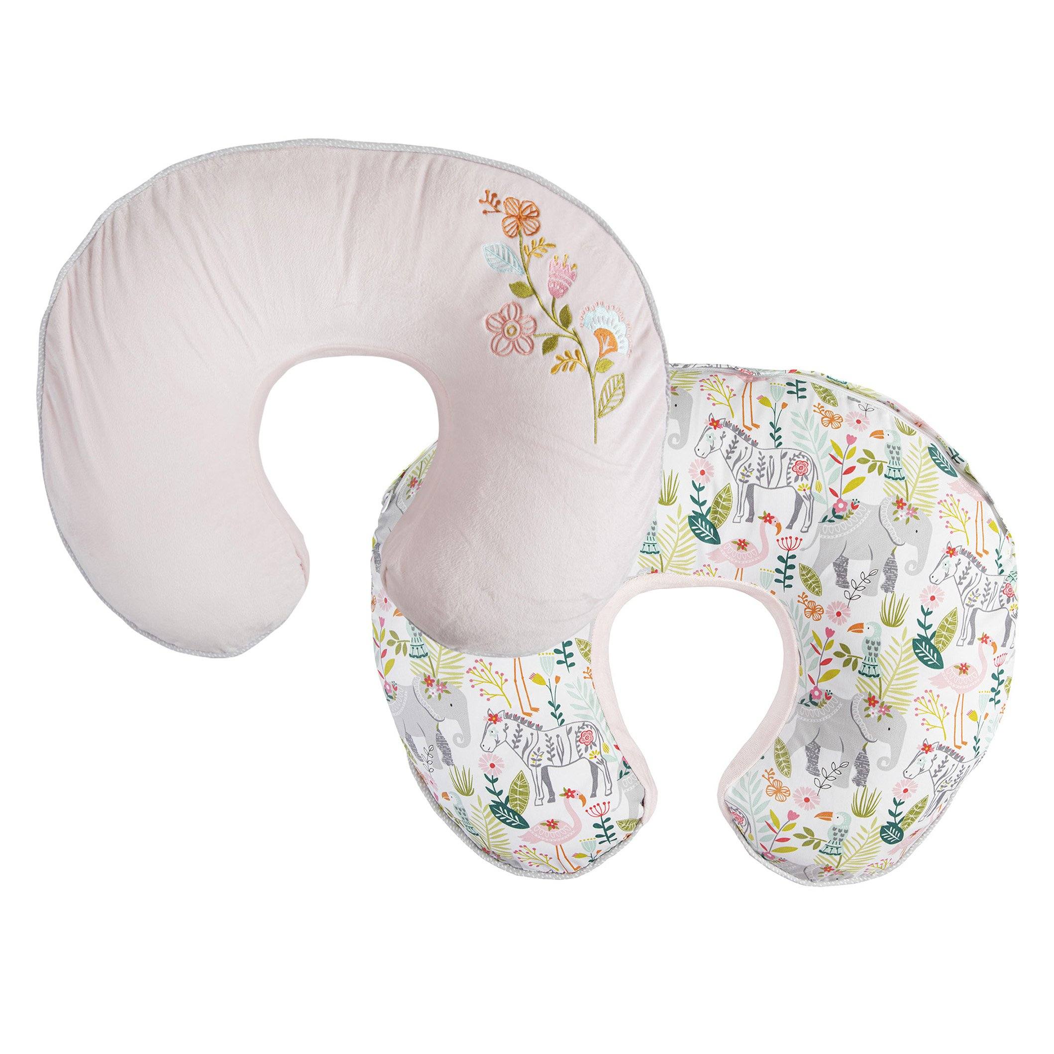 Boppy Luxe Slipcovered Nursing Pillow - Soft & Supportive Breastfeeding Pillow for New Moms, Comfortable Baby Feeding Support for Nursing, Bottle Feeding & Tummy Time