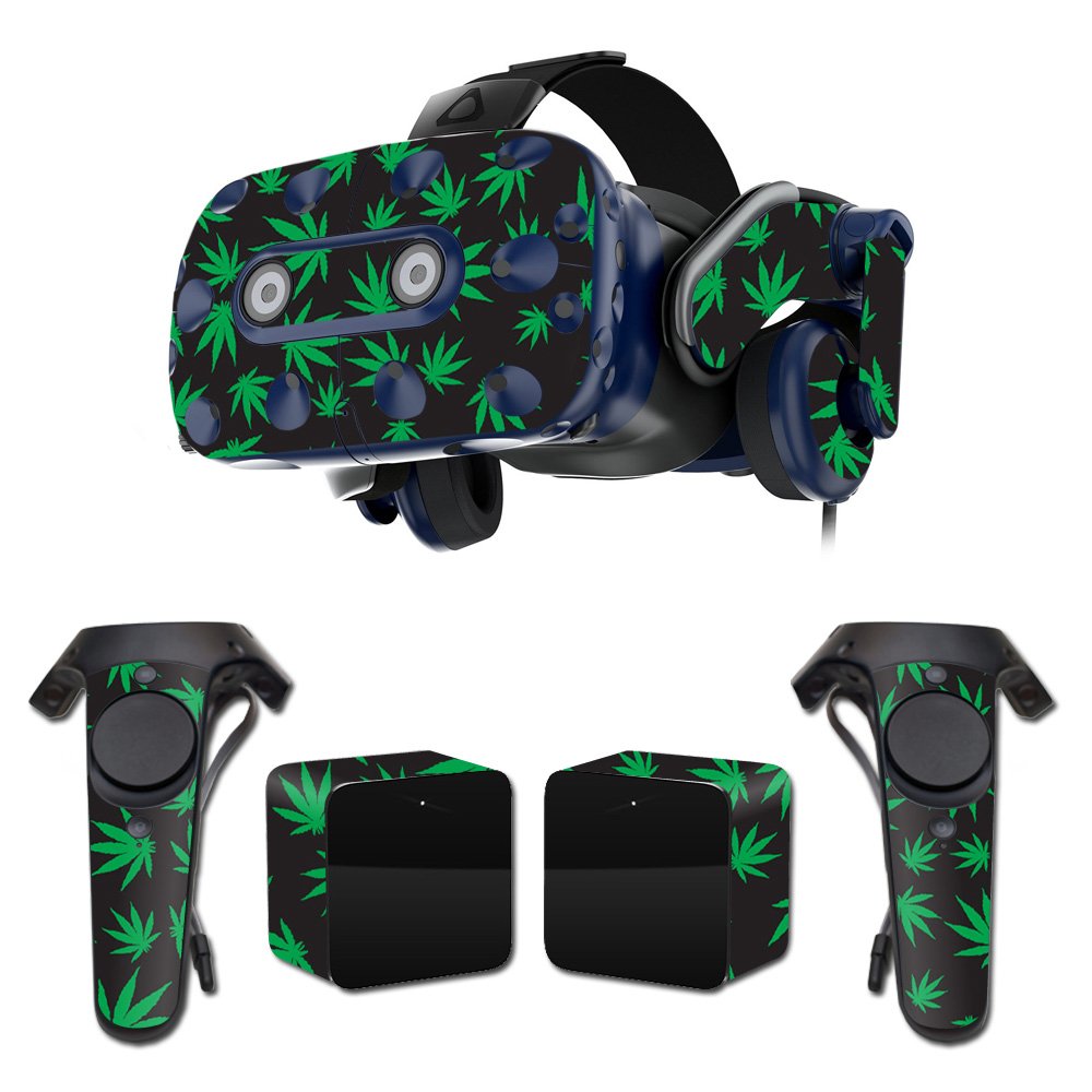 Premium HTC VIVE Pro VR Headset Skin Wrap - Protective Marijuana Design Vinyl Decal Cover | Durable, Customizable & Easy to Apply | Made in USA | Perfect for Gaming, VR Enthusiasts & Personalization