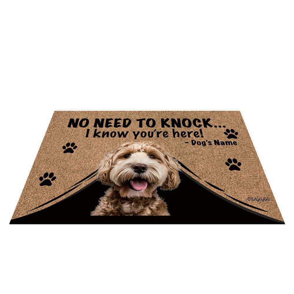 Personalized Dog Name Doormat - Custom Welcome Mat for Labradoodle Lovers, 23.6