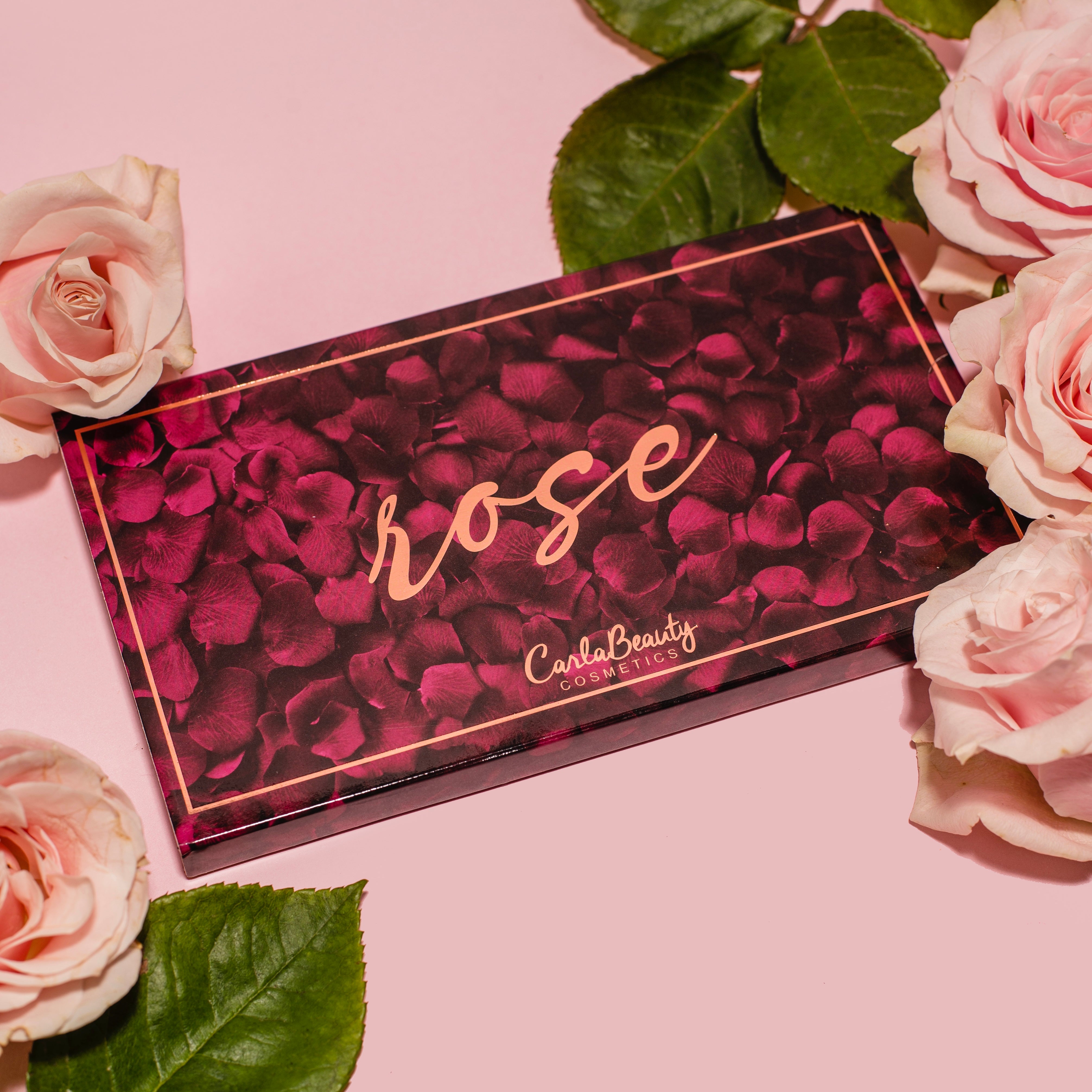 Rosé Eyeshadow Palette - 18 Shades Matte & Shimmer, Vegan & Cruelty-Free Makeup for Everyday & Party Looks | Perfect for Bridal, Prom & Date Night