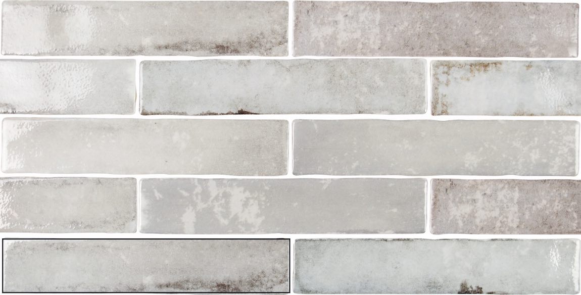 Premium 2x10 Grey Subway Tile - Classic Southern Style for Kitchen Backsplash & Bathroom Walls | Durable Ceramic Wall Tiles for Home Renovation