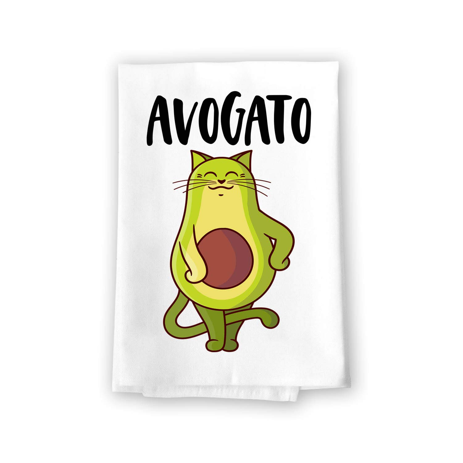 27x27 Inch Funny Avocado Cat Dish Towel - Cute Kitchen Towel for Cat Lovers, Cat Moms & Dads, Fur Parents - Perfect Cat Theme Gift for Women & Avocado Fans - Ideal for Kitchen Decor, Housewarming Gifts & Pet Lover Presents