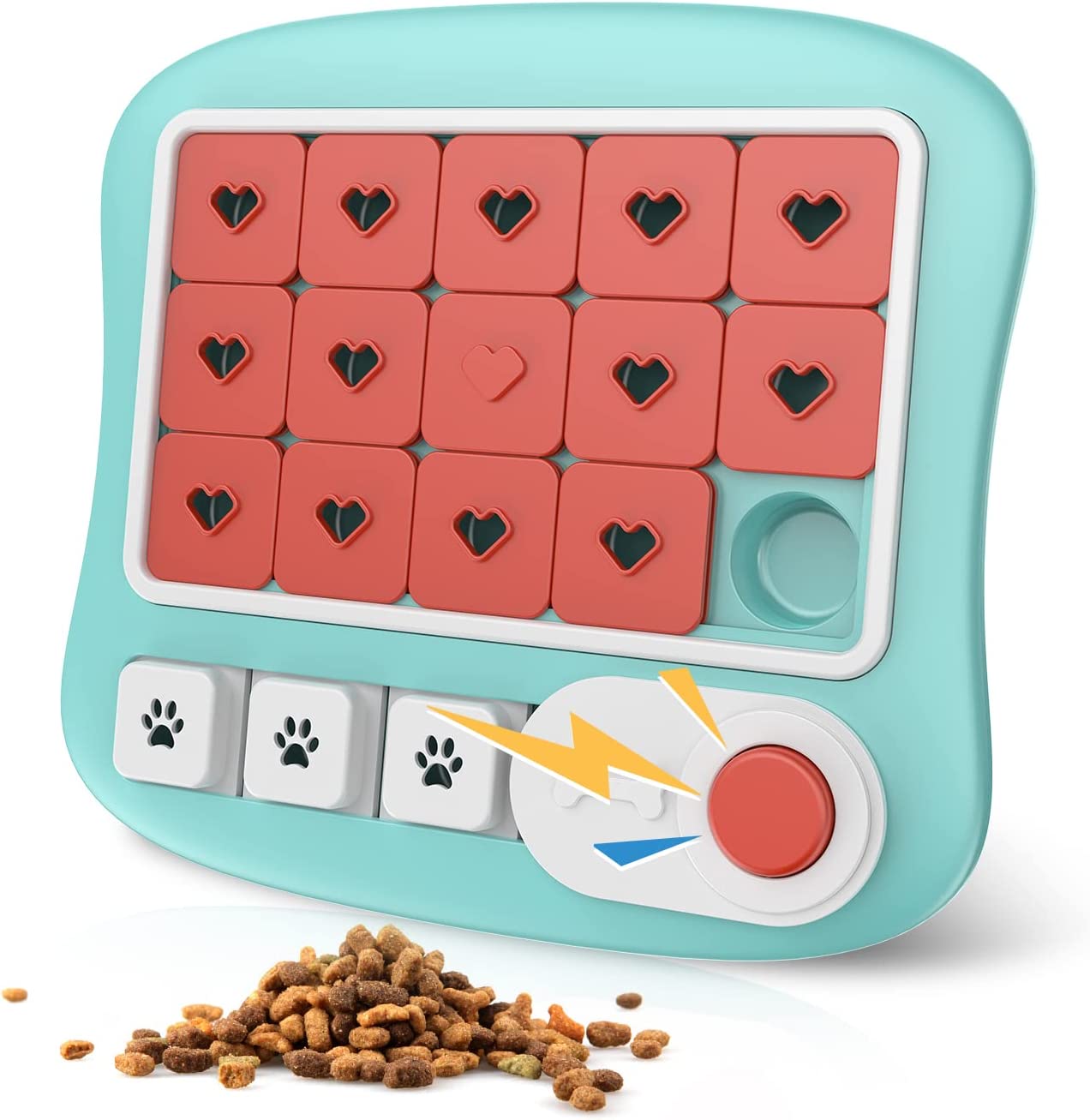 Interactive Dog Puzzle Toy for Mental Stimulation - Squares Design for Treat Dispensing - Perfect for Boredom Relief & Training for Small to Large Dogs
