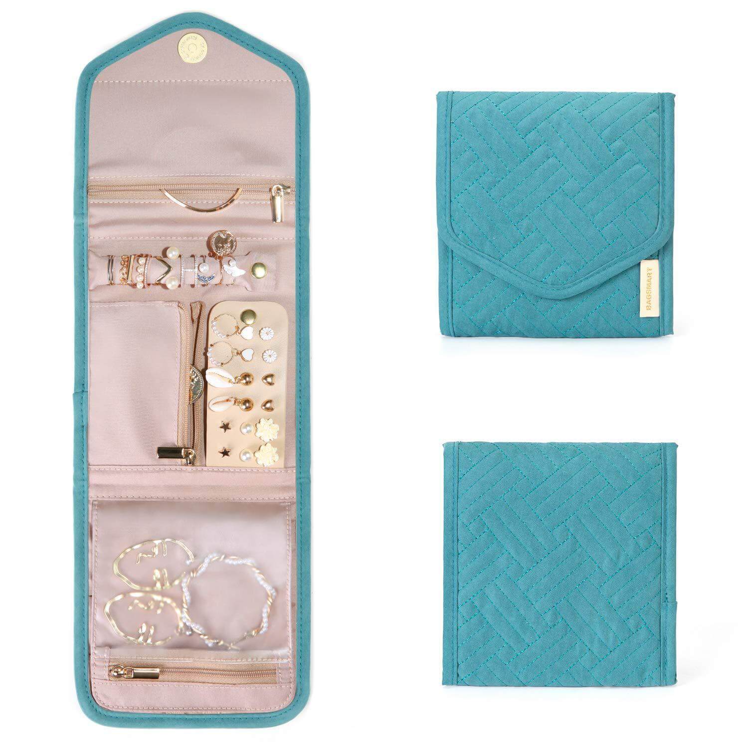 Foldable Makeup Jewelry Storage Clutch Bag for Women | Travel Organizer | APJ317 - Perfect for Travel, Parties & Daily Use