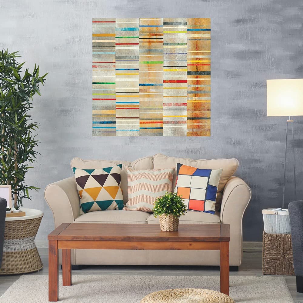Georges Generali Sky High Fine Art Canvas Wall Decor - 22x22 Inches Ready to Hang Painting for Living Room, Bedroom, Office - Modern Abstract Artwork for Home & Commercial Spaces