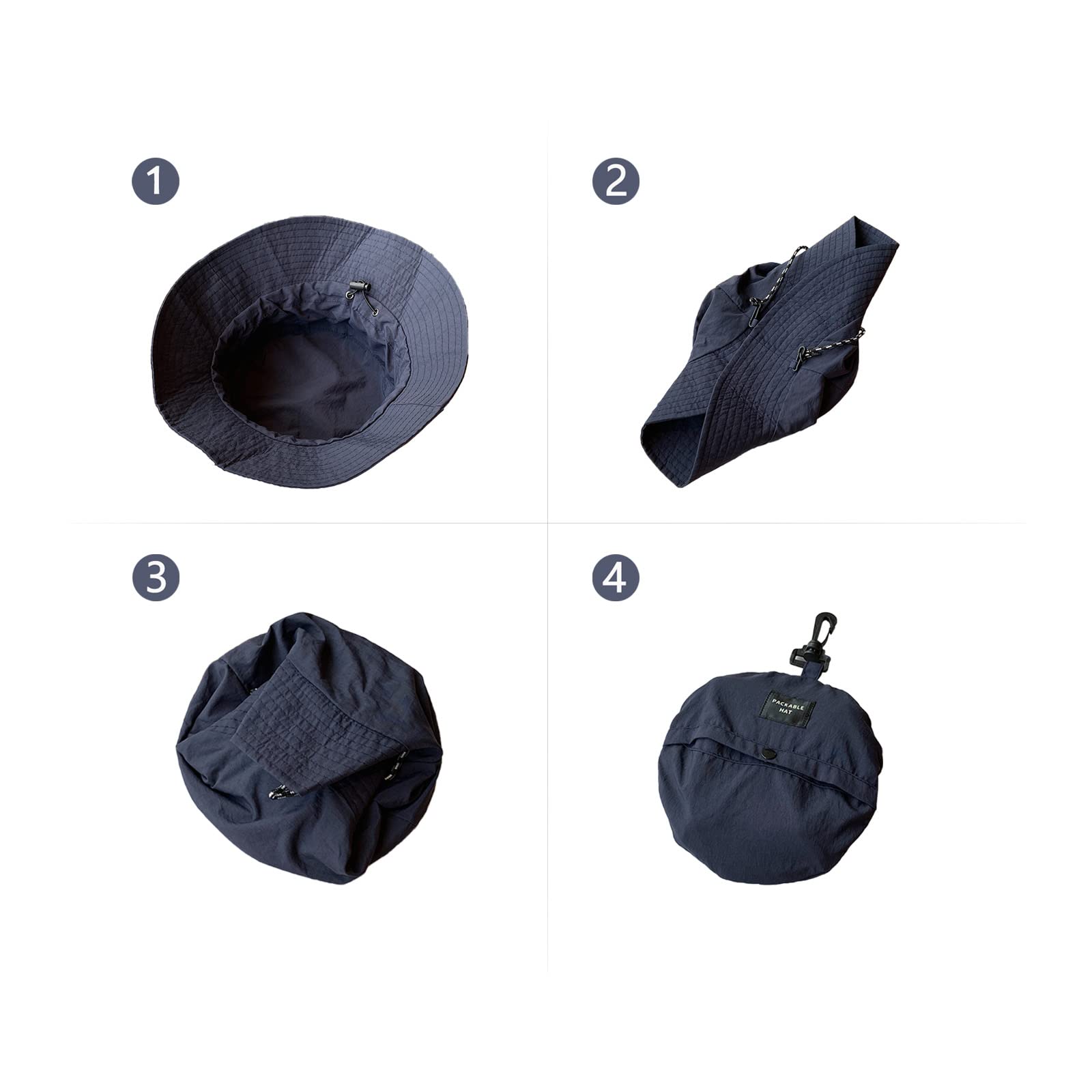 Laoyemen Bucket Hats for Men & Women - Packable Waterproof Sun Hat for Outdoor Activities, Hiking, Fishing & Safari - UV Protection Wide Brim Hat for Beach, Camping & Summer Travel