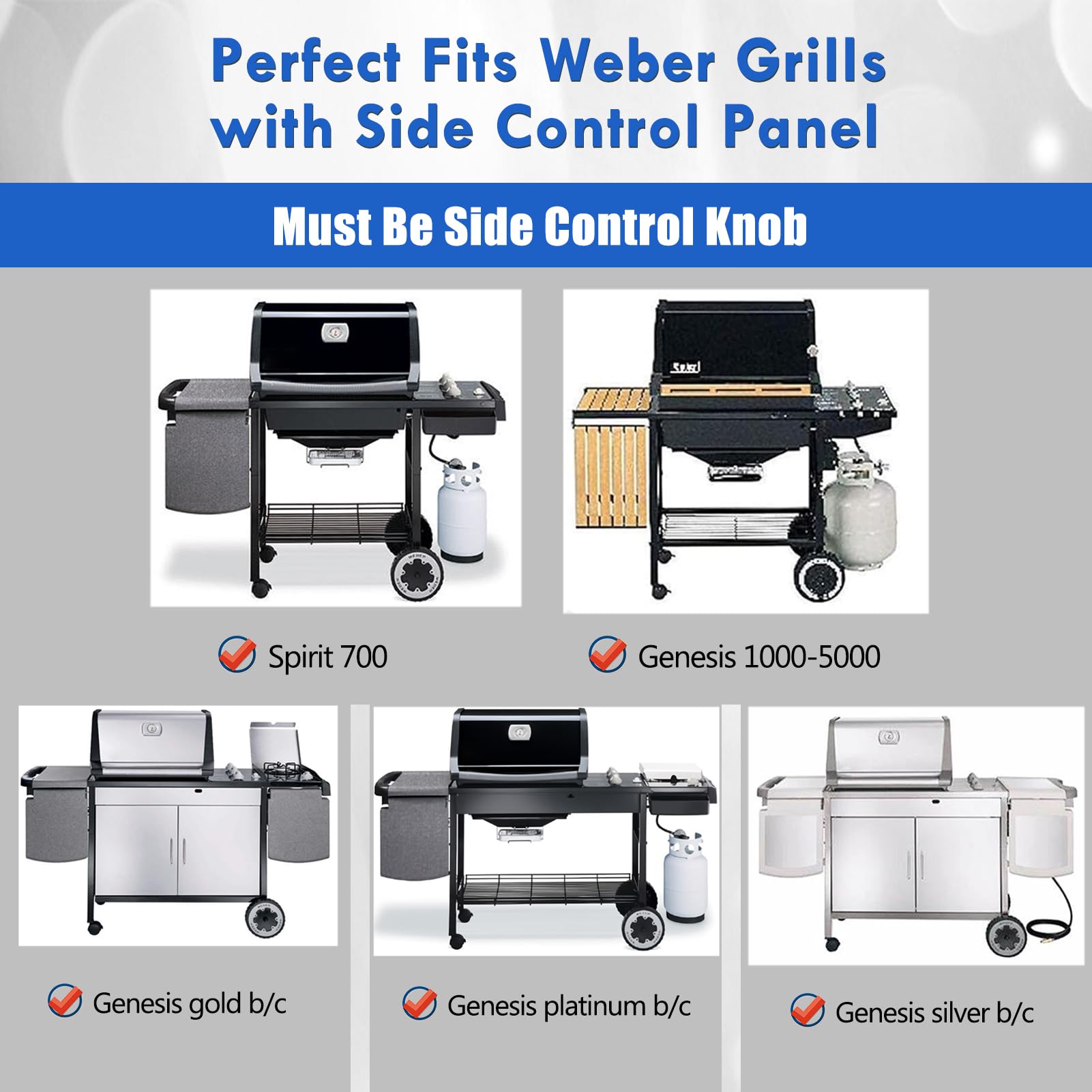 Weber Spirit & Spirit II 200 300 Series Griddle Grill Replacement Parts - Compatible with E-210, E-310, E-320, E-330, S-210, S-310 Models - Cast Iron Flat Top Griddle Insert Plate - Perfect for Outdoor BBQ, Camping & Backyard Cooking
