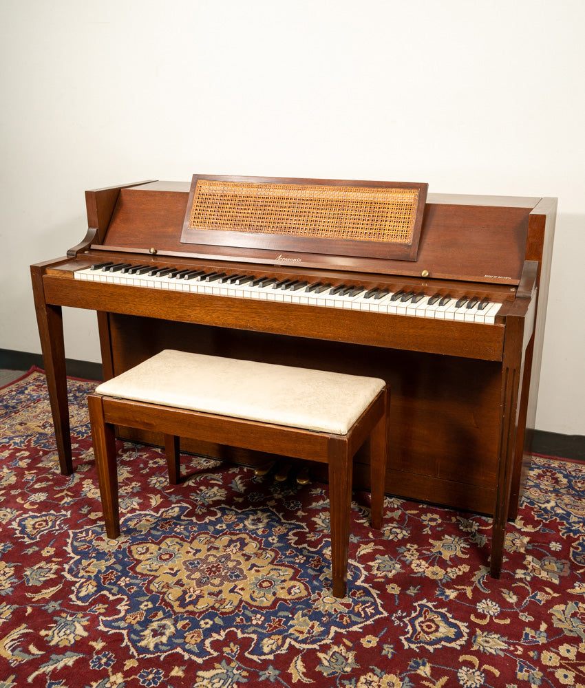 Acrosonic by Baldwin Spinet Piano in Satin Walnut Finish | Serial Number 656019 | Perfect for Home, Studio & Small Venue Performances