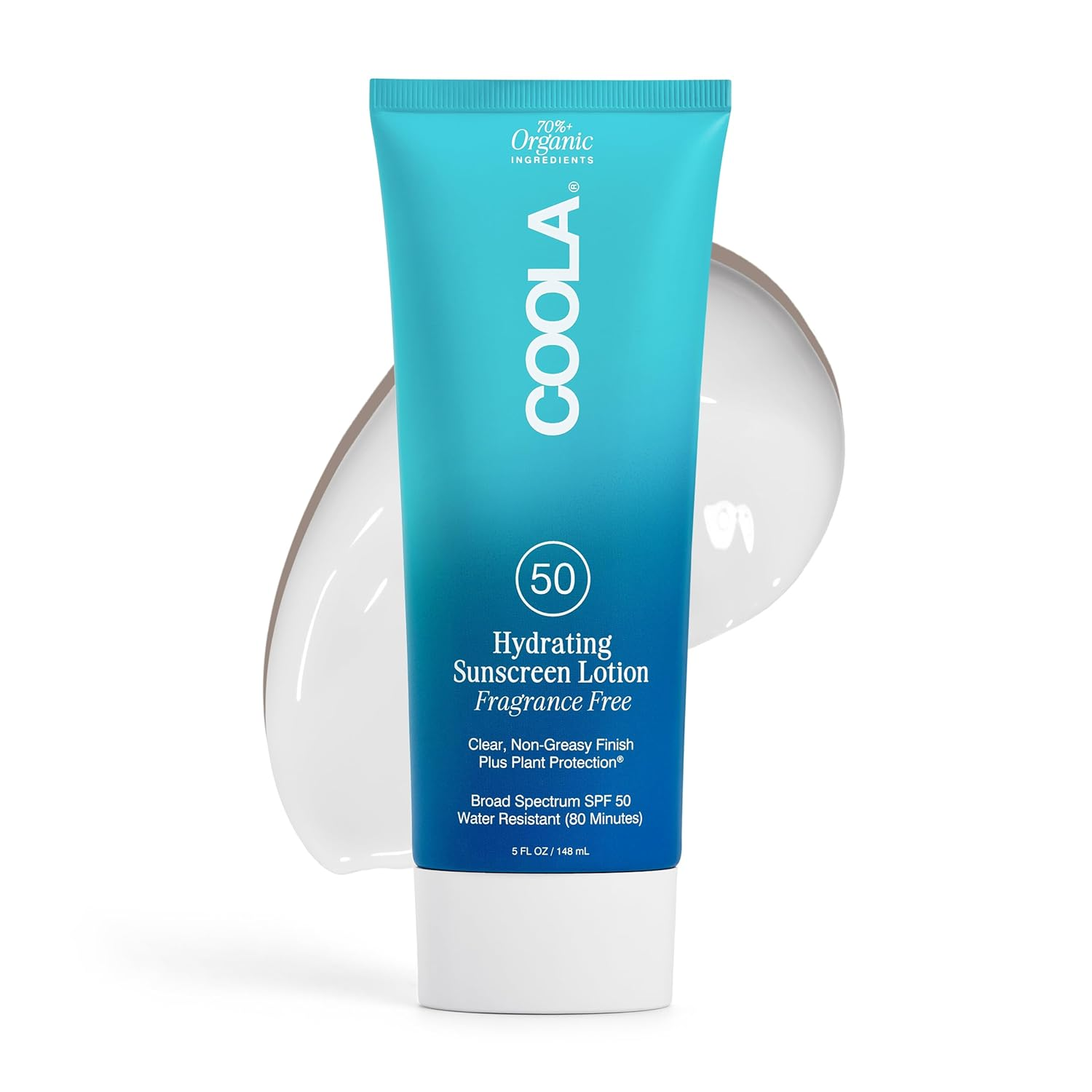 COOLA Classic Body Organic Sunscreen Lotion SPF 50 - Broad Spectrum UVA/UVB Protection, Water Resistant, Reef Safe, Vegan & Cruelty-Free - Perfect for Beach, Pool & Outdoor Activities
