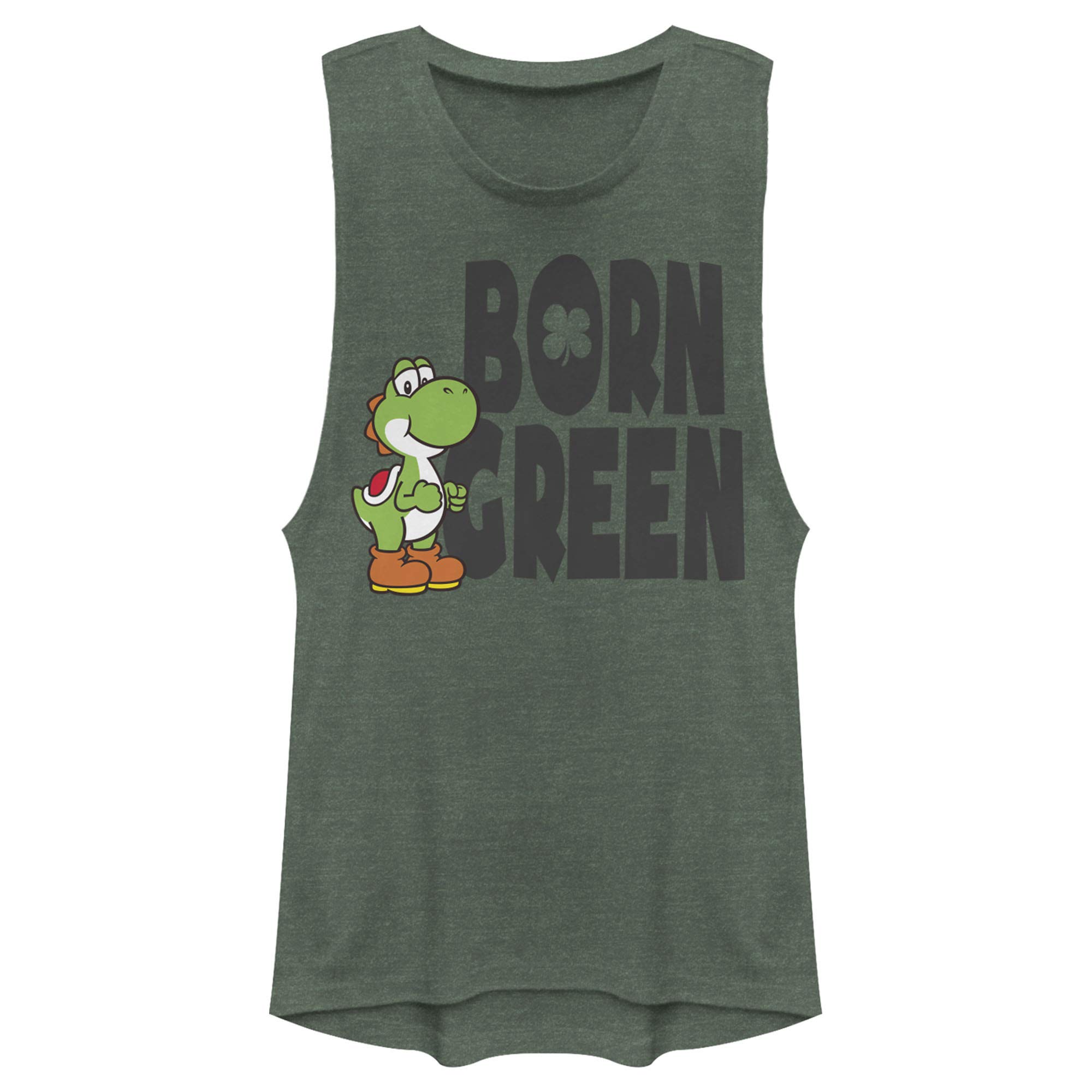 Nintendo Born Green Women's Muscle Tank - Gaming & Casual Wear
