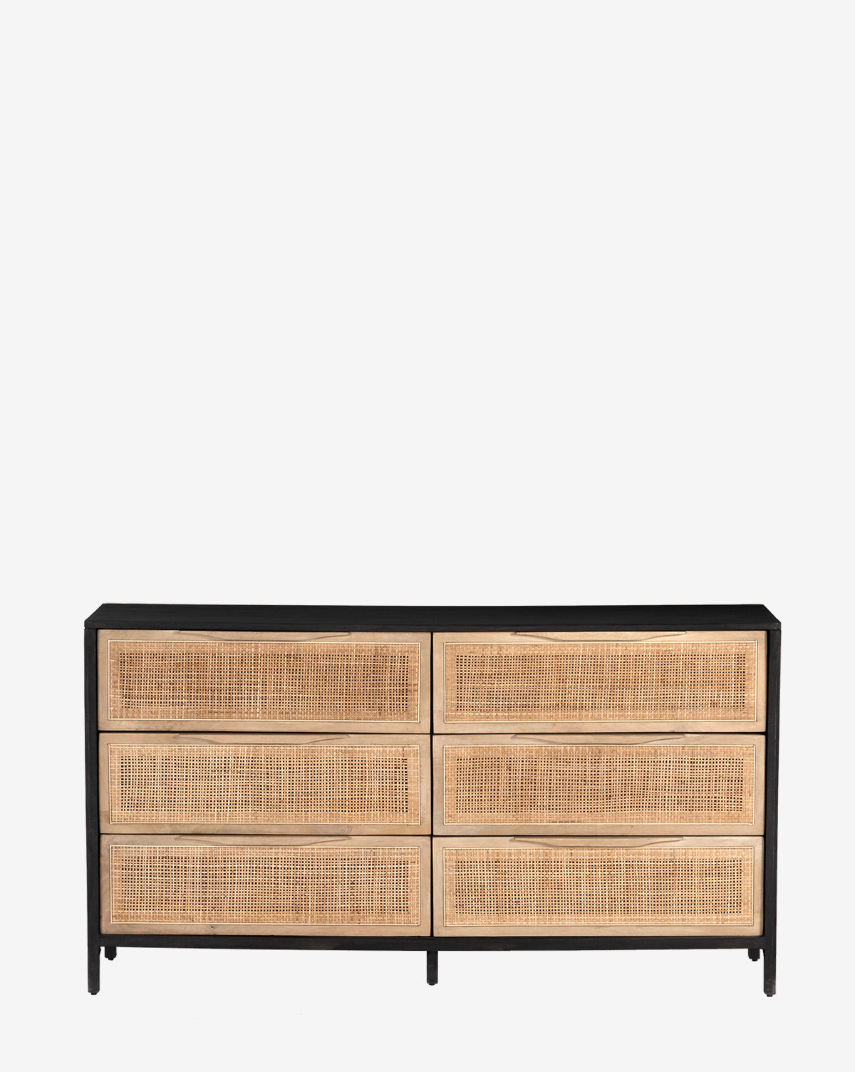 6 Drawer Dresser for Bedroom - Wooden Storage Cabinet with Mirror, White Summer Collection - Perfect for Organizing Clothes, Accessories & Home Decor
