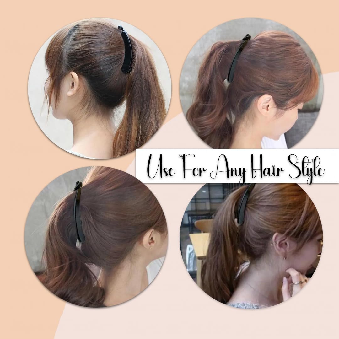 Myra Collection 3-Piece Plastic Hair Claw Set - Fashionable Hair Clips for Women & Girls - Perfect for School, Work, and Everyday Styling