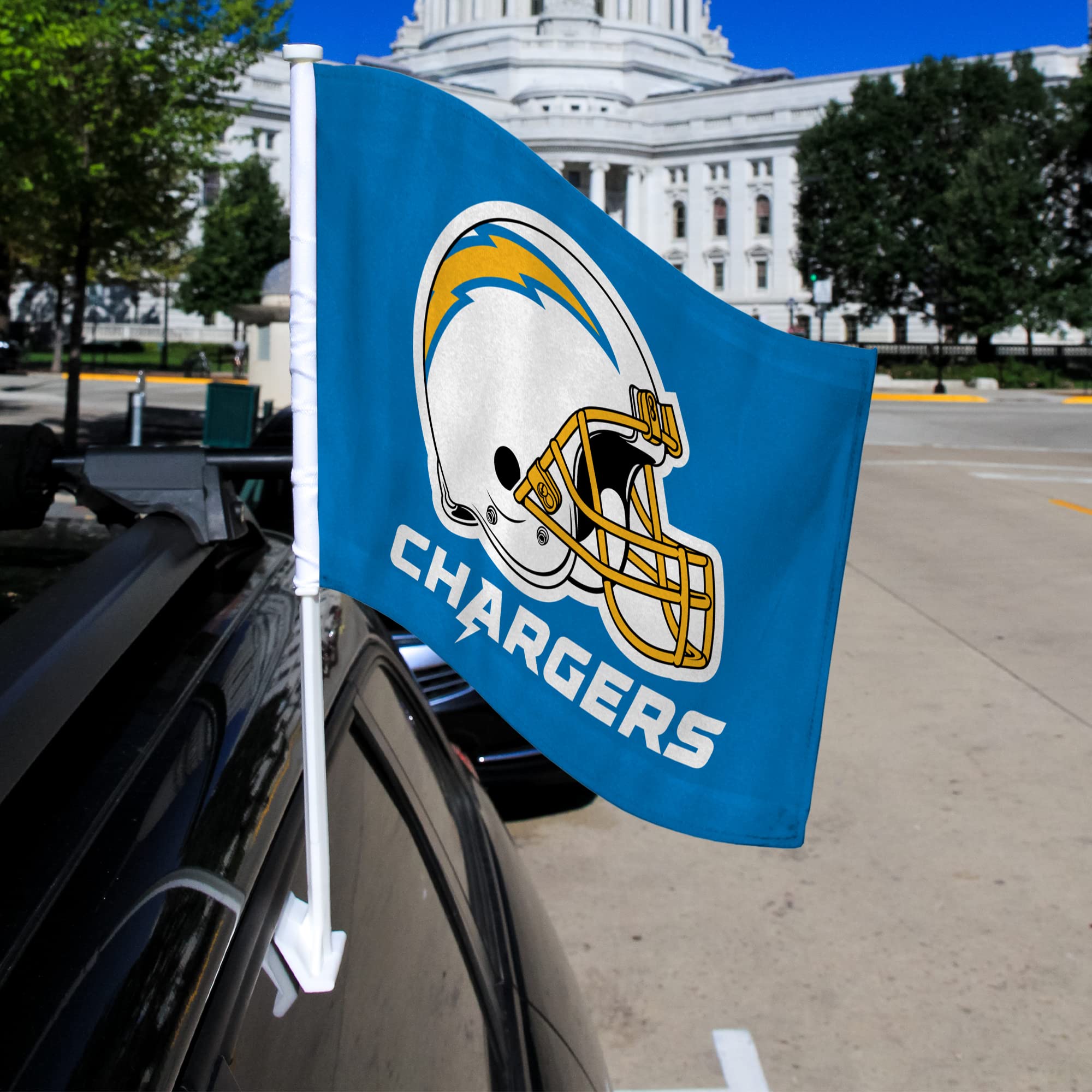 NFL Car Flag Double Sided - Premium Team Logo Car Accessory for Game Day & Tailgating - Show Your Team Spirit While Driving