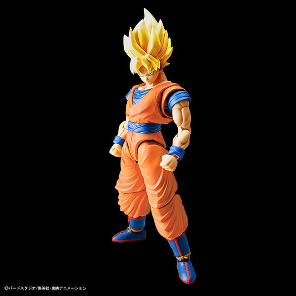 Figure Rise Standard Dragon Ball Super Saiyan Goku Action Figure Model Kit - Buildable Collectible for Anime Fans & Display | Perfect for Home Decor, Office Display & Gifts for DBZ Lovers