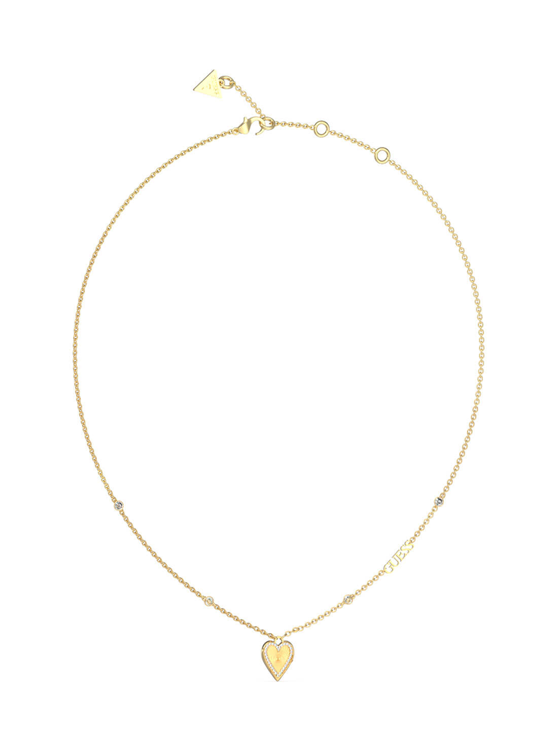 Gold Logo Love Me Tender Heart Necklace - Romantic Jewelry Gift for Women - Perfect for Valentine's Day, Anniversary & Date Night