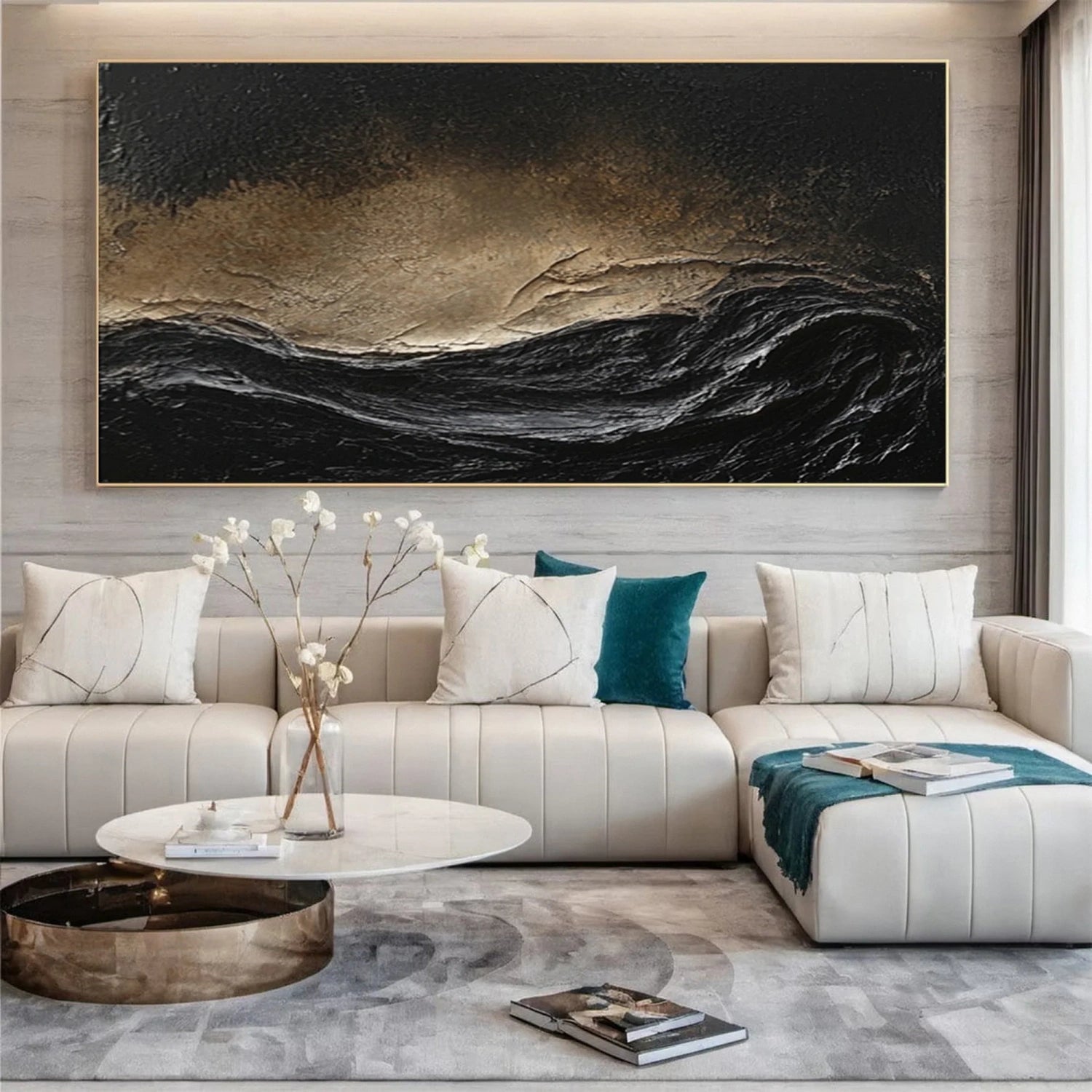 Ocean and Sky Painting #OS 235 - Stunning Seascape Wall Art for Home & Office Decor - Perfect for Living Room, Bedroom or Beach House