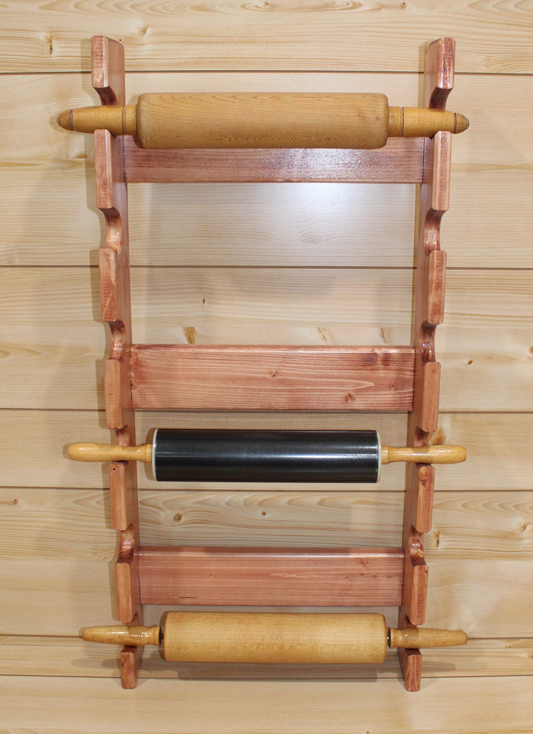 6-Slot Rolling Pin Rack - Sturdy Rolling Pin Holder & Organizer for Kitchen Storage - Perfect for Baking, Cooking, and Dough Preparation