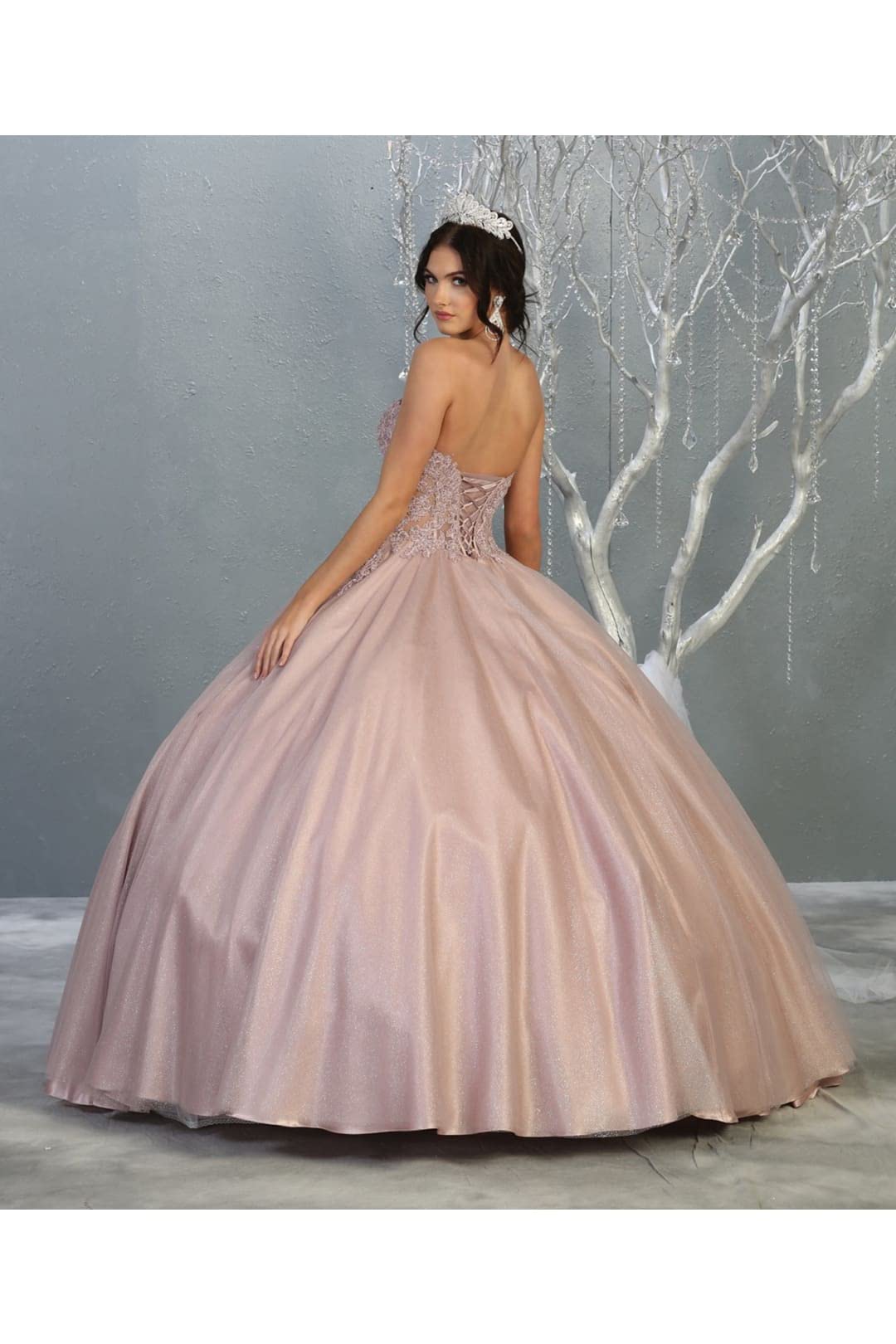 Elegant Sweet 16 Ball Gown Dress for Teens & Plus Size Formal Prom FDS141 - Perfect for Quinceañera, Homecoming, and Special Occasions