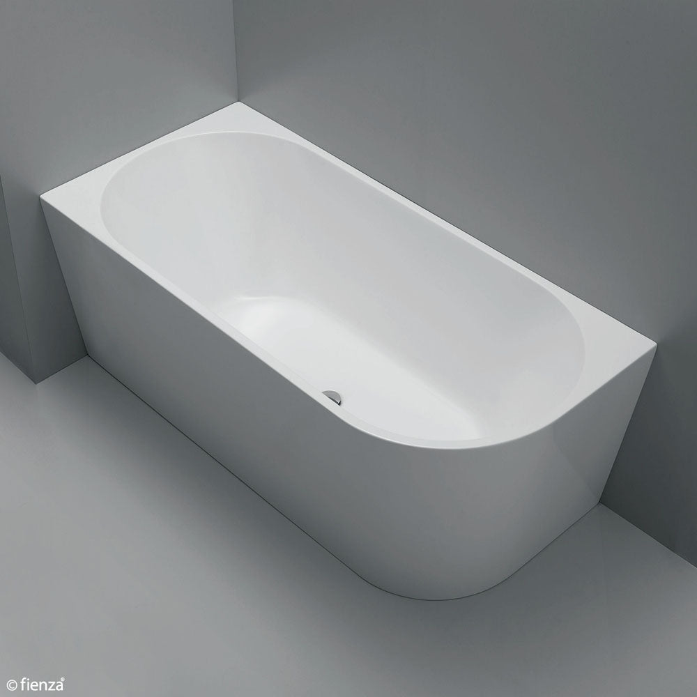 Fienza Isabella 1500mm Acrylic Corner Bathtub - Gloss White Finish | Perfect for Small Bathrooms & Spa-Like Relaxation at Home